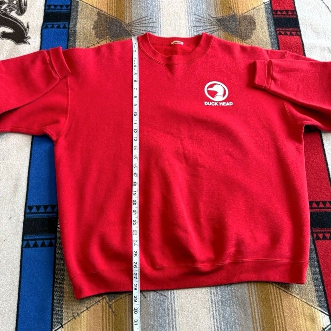 Vintage VINTAGE Duck Head Sweatshirt XL Spell Out Back Nature Outdoor Red 90s Mens Size US XL / EU 56 / 4 - 7 Thumbnail