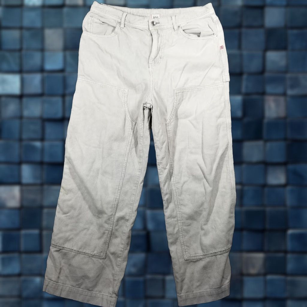 BDG Corduroy Carpenter Pants 36 Light Gray Utility Workwear Mens