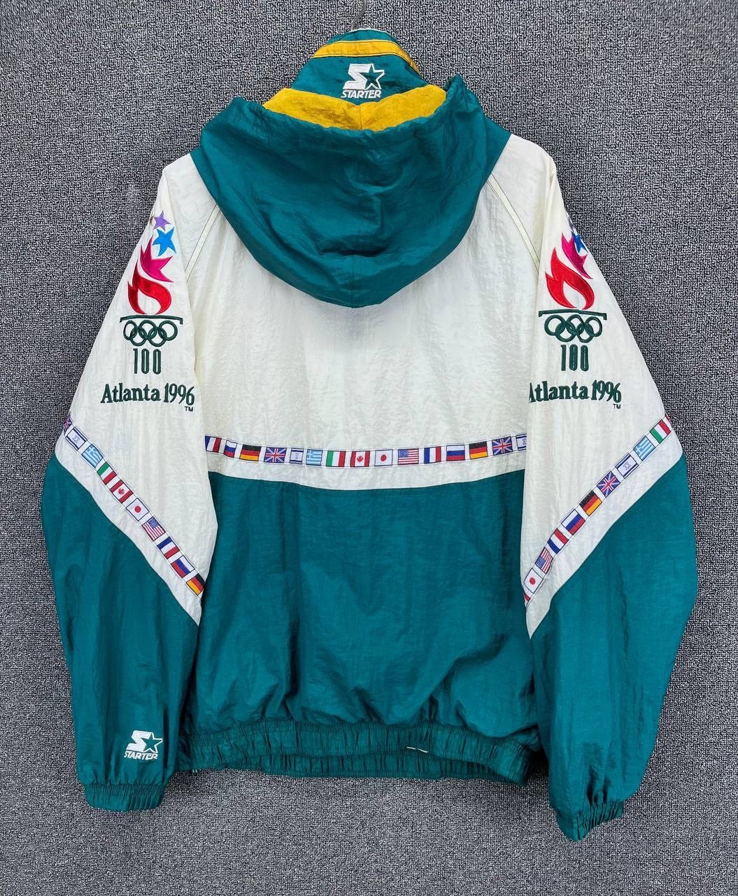 Starter Vintage Starter Olympic Games Hoodie Half Zipper Anorak Size US L / EU 52-54 / 3 - 9 Thumbnail
