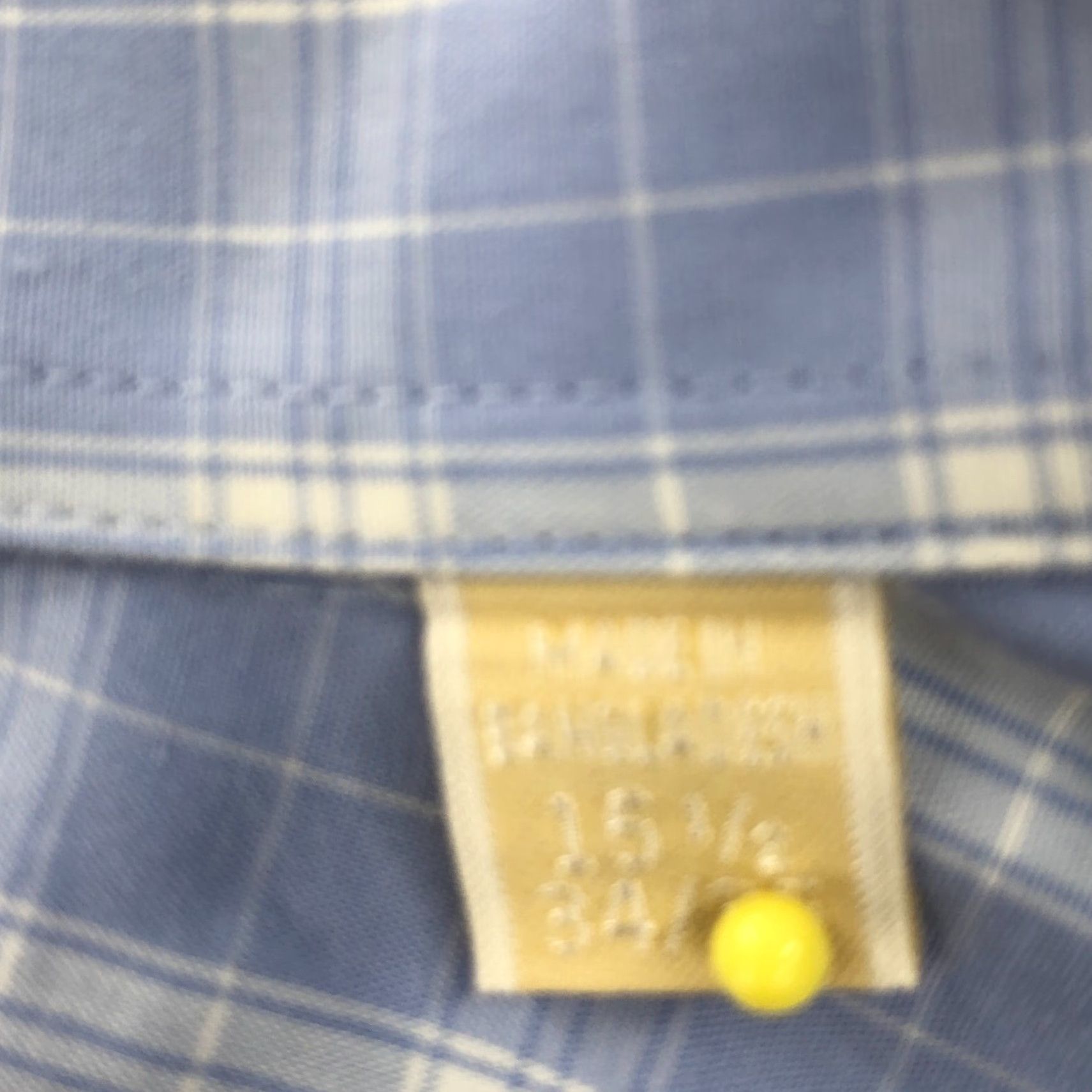 Michael Kors Michael Kors Mens Dress Shirt Blue Plaid Collared Long Sleeve Button Front 16.5 Regular Chest 41 in Cotton Blend Casual Mens Size US L / EU 52-54 / 3 - 5 Thumbnail