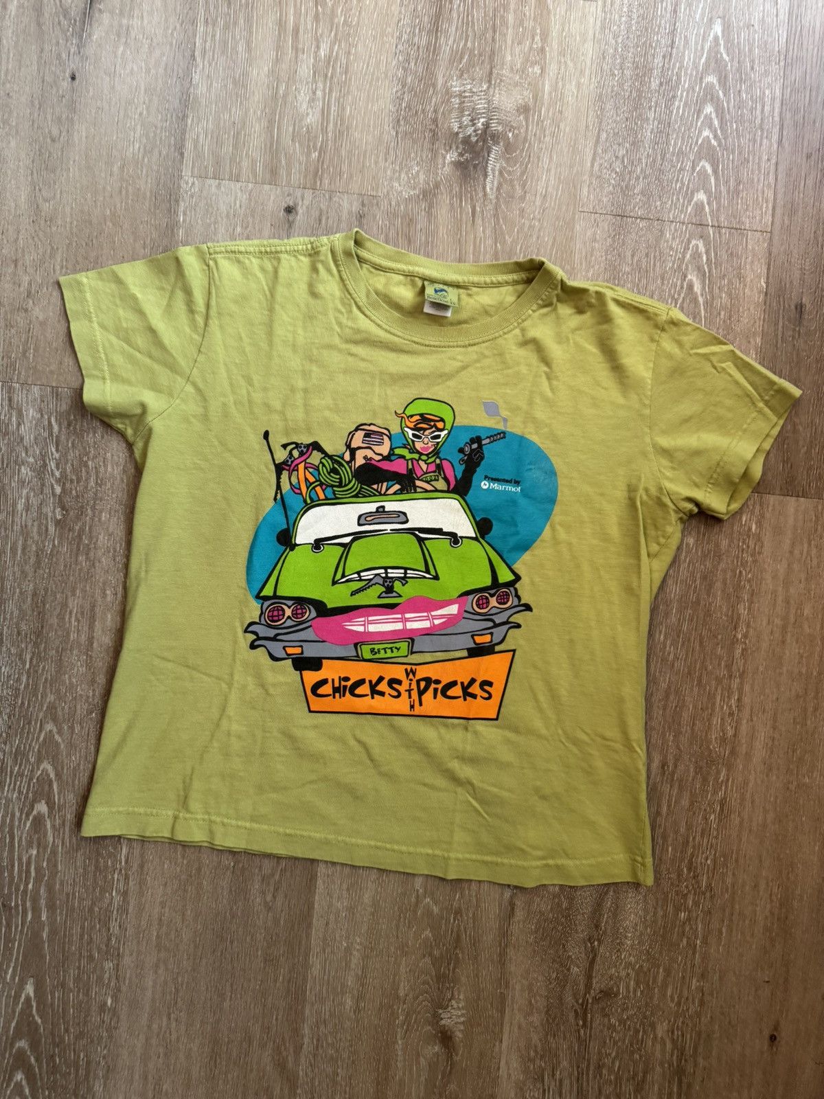 Band Tees × Vintage Chicks With Picks KISS MY AXE Vintage 90s Comedy Comic Tee Size L / US 10 / IT 46 - 5 Thumbnail