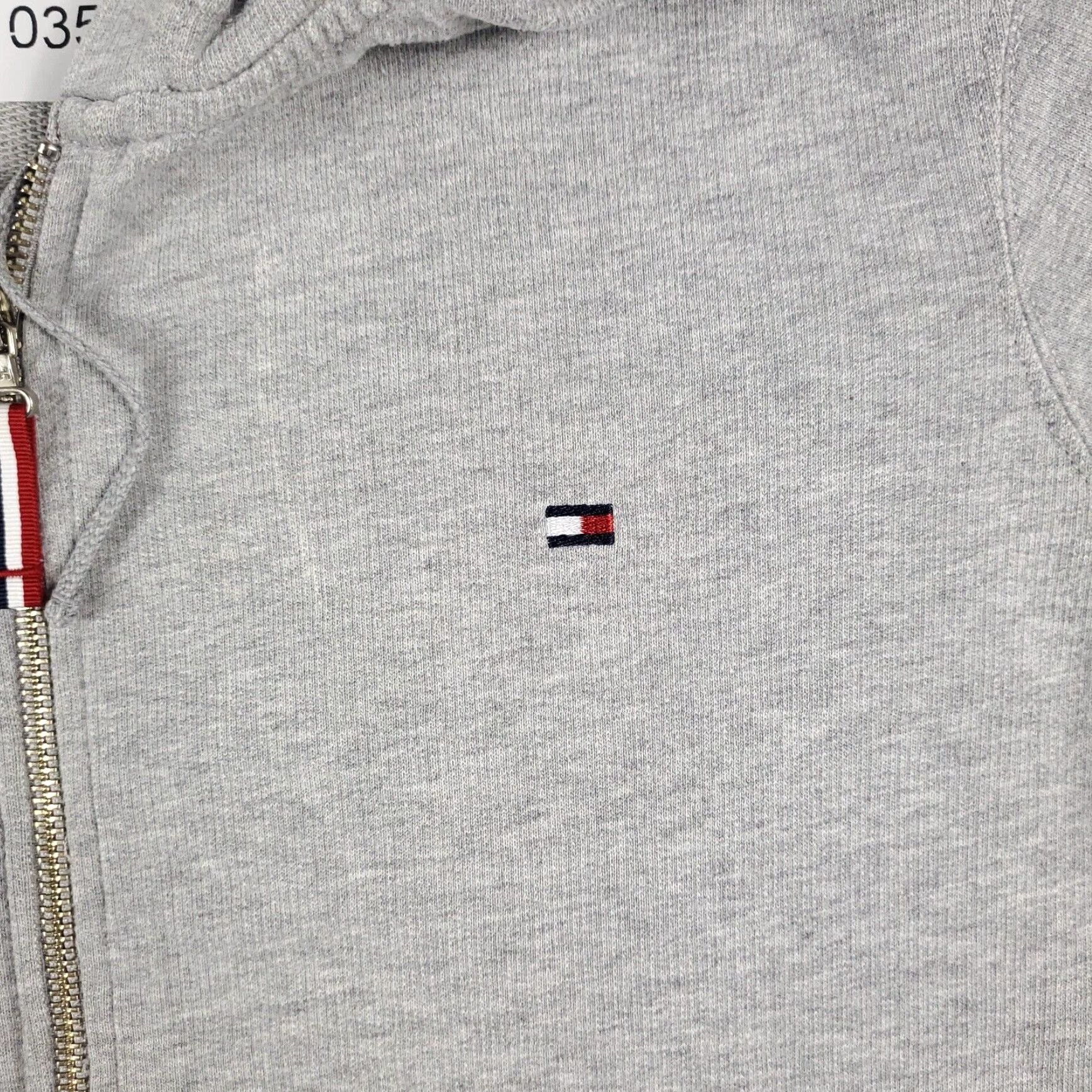 Tommy Hilfiger Tommy Hilfiger Full Zip Hoodie Sweater Womens Large Gray Cotton Blend Size L / US 10 / IT 46 - 2 Thumbnail