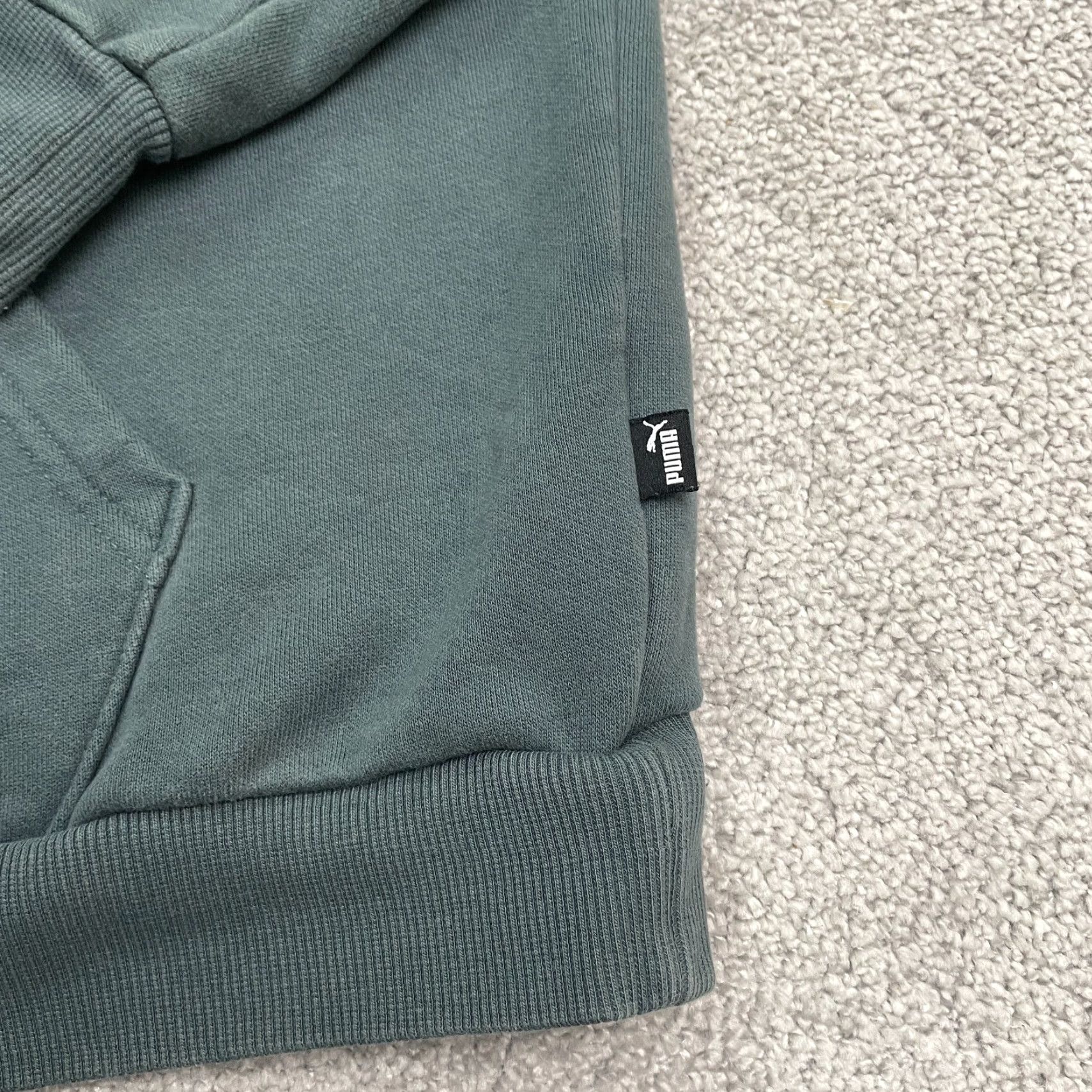 Puma Puma Hoodie Pullover Sweatshirt Mens L Green Cotton Fleece Casual Active Hooded Size US L / EU 52-54 / 3 - 4 Thumbnail