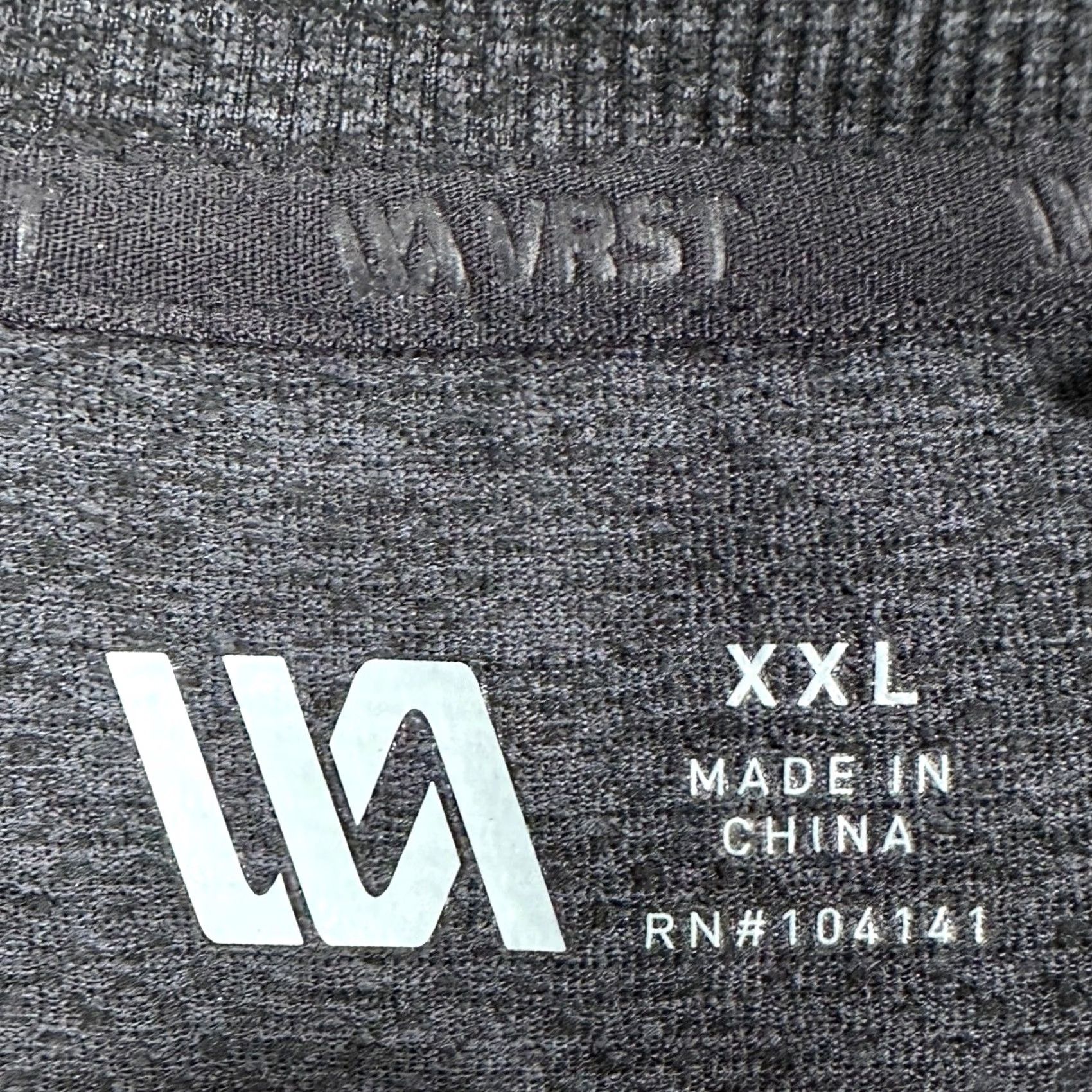 Vintage VRST T-Shirt Short Sleeve Tee Mens 2XL Black Gray Athletic Performance Crewneck Bath breathable Size US XXL / EU 58 / 5 - 4 Thumbnail