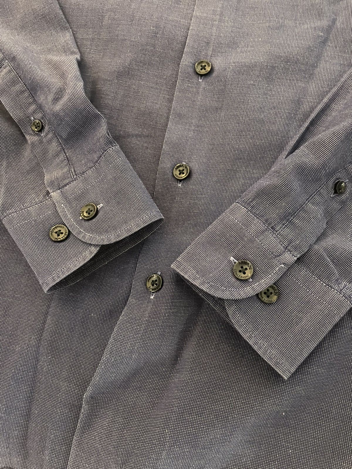 Armani Collezioni Micro Nailhead Shirt Size US XL / EU 56 / 4 - 4 Thumbnail