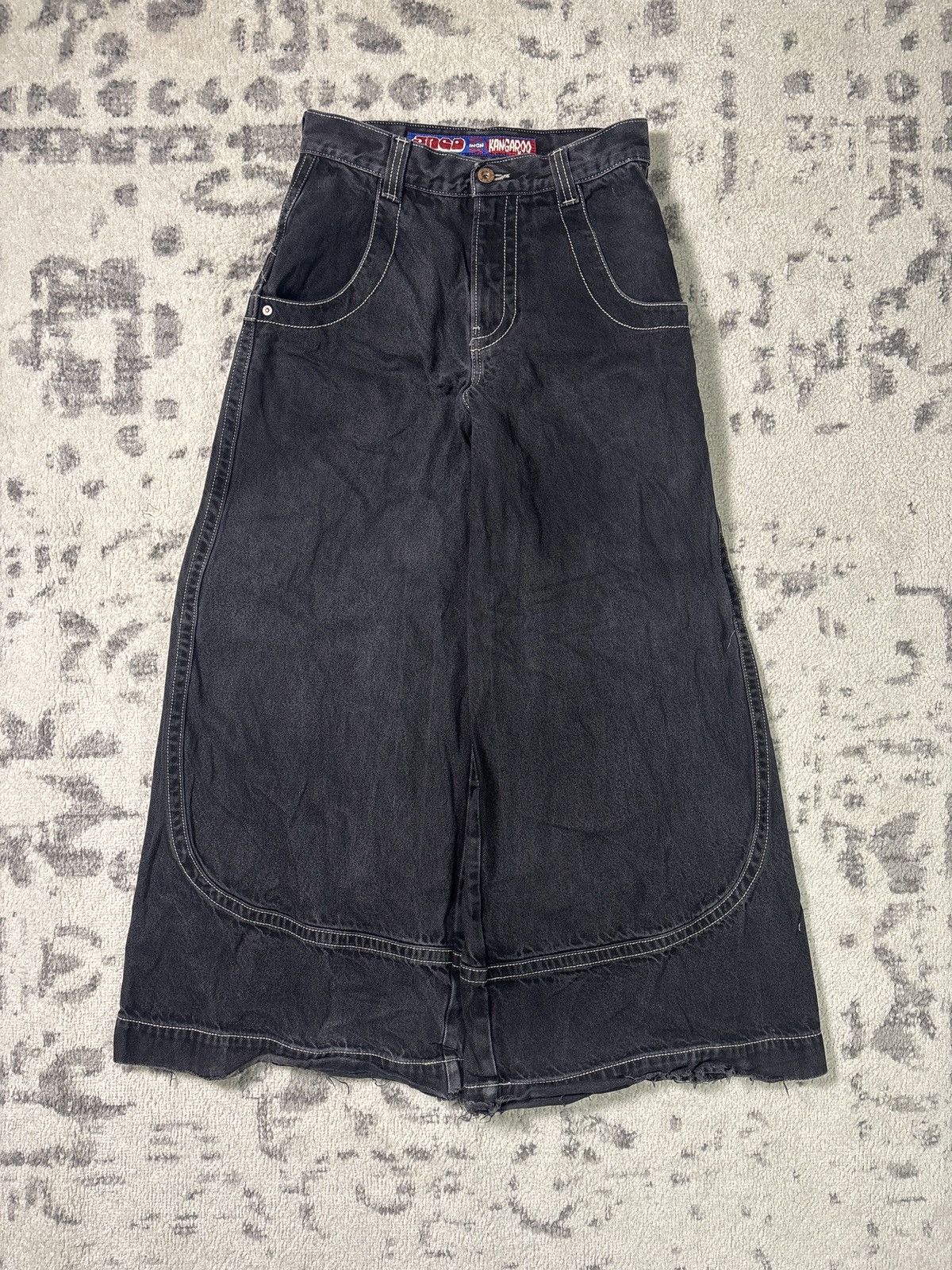 JNCO 34 INCH KANGAROO BLACK DENIM