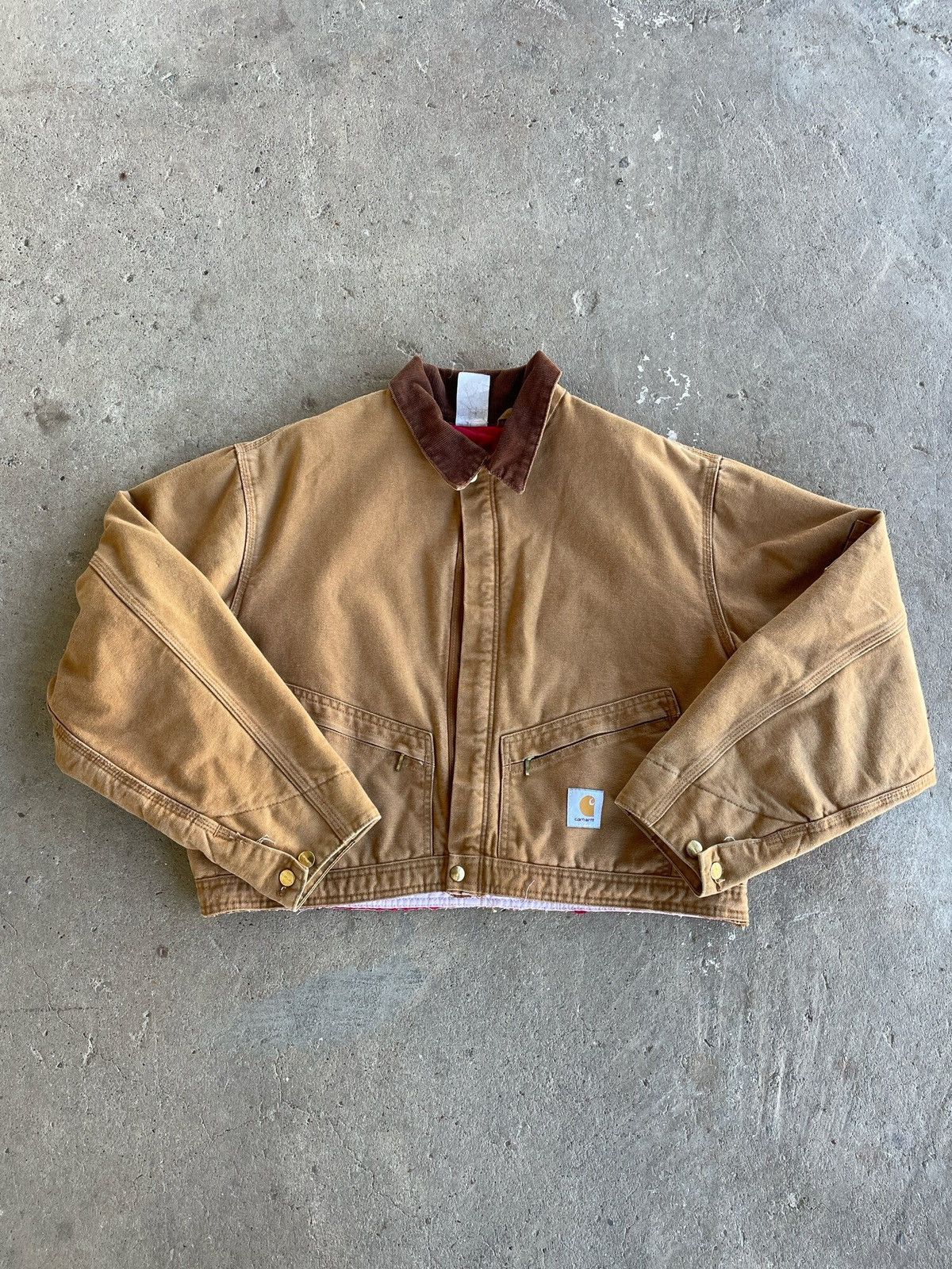 80s Carhartt Cropped Work Jacket ブラウン