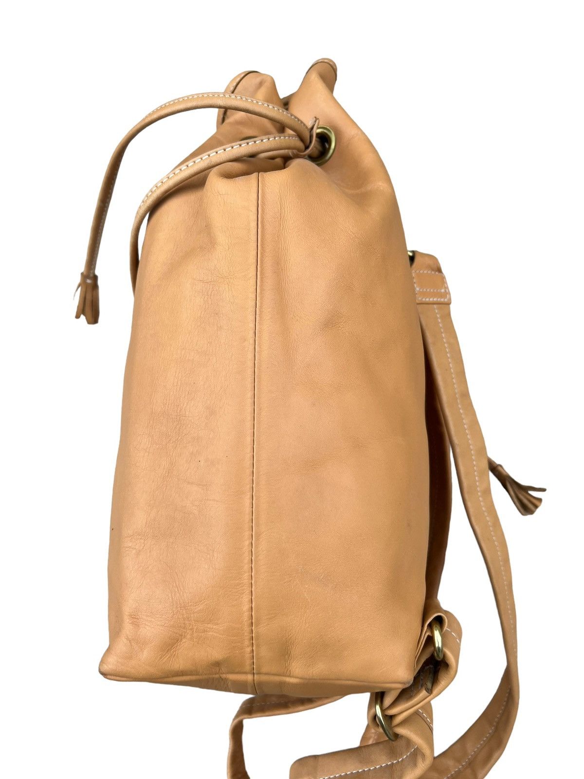 Leather Vintage Upla Paris Leather Backpack Bag Size ONE SIZE - 16 Thumbnail