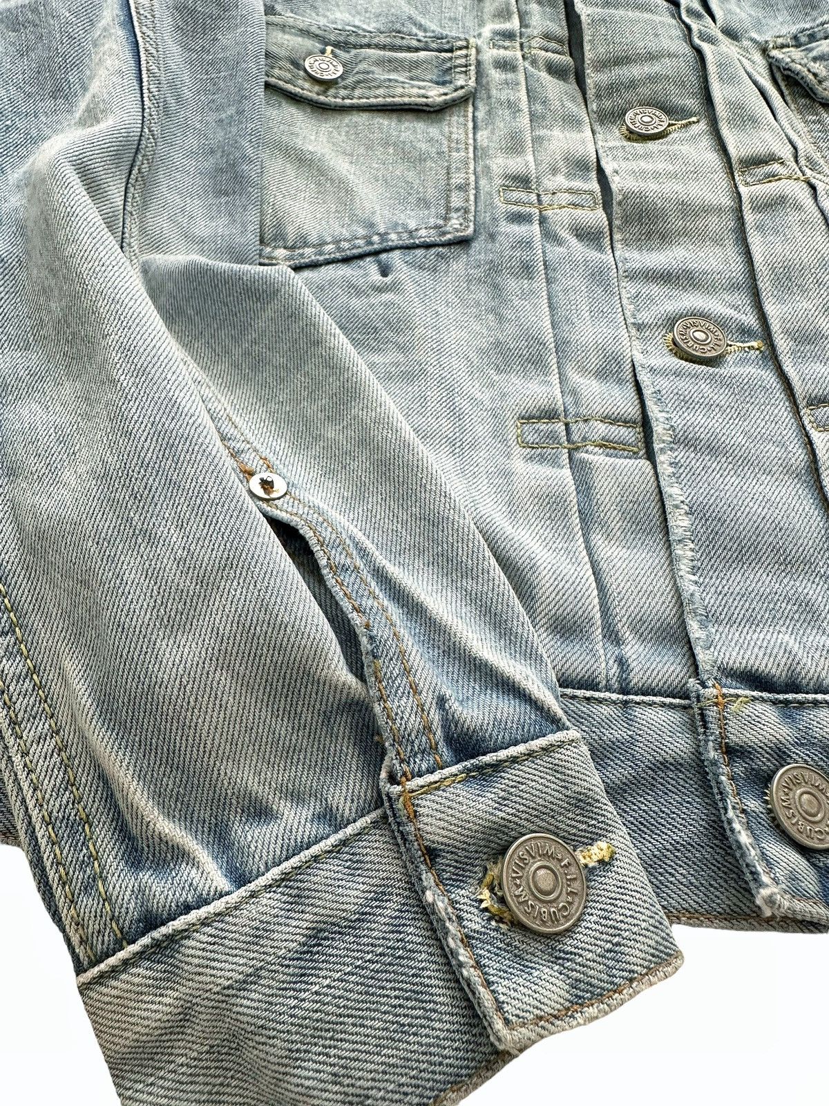Visvim Sz2 19SS 101 Social Sculpture Distressed Denim Jacket Size US M / EU 48-50 / 2 - 8 Thumbnail