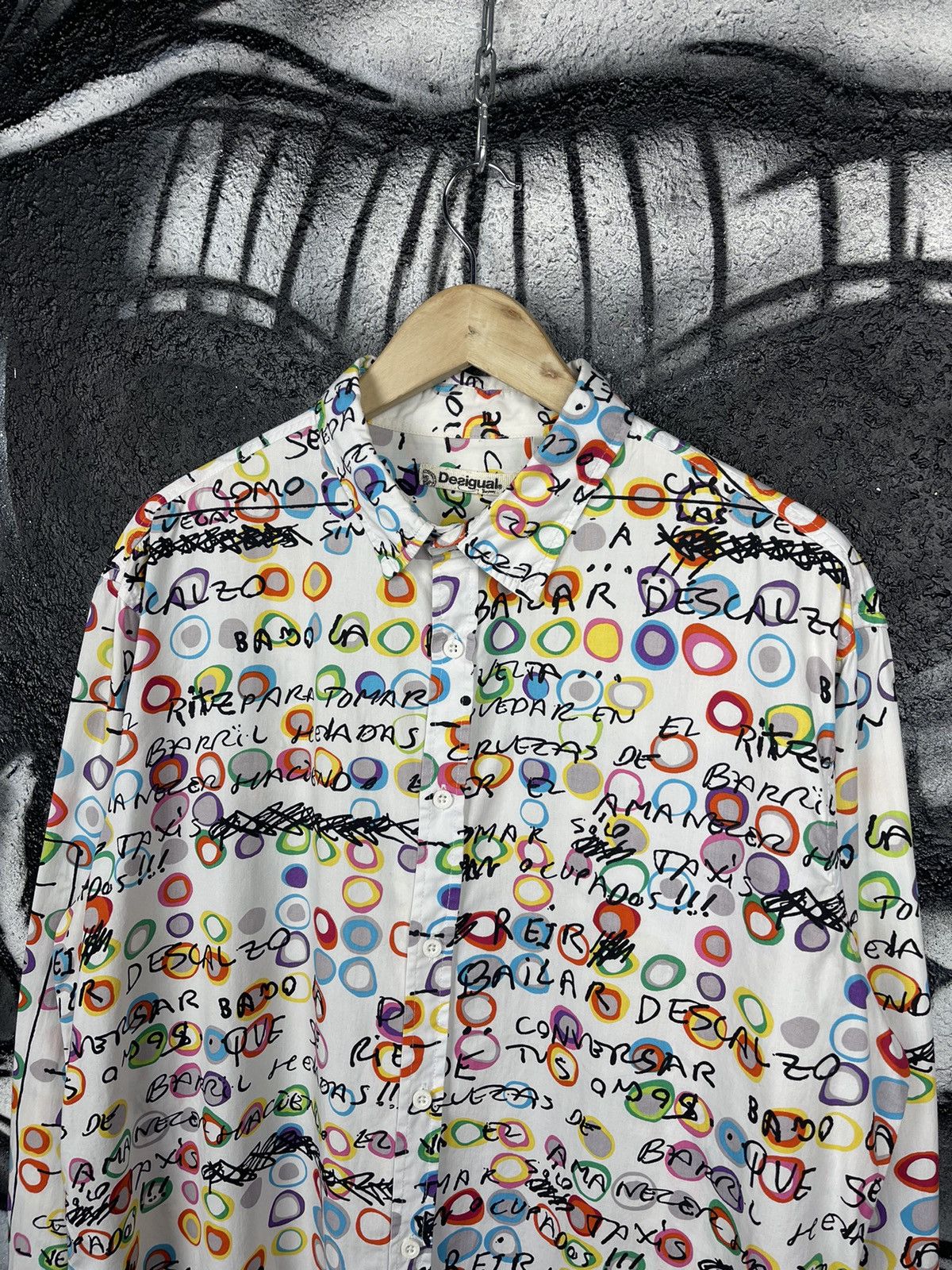Desigual Desigual Multicolour Designer Art Graffiti Shirt Size 2XL Size US XXL / EU 58 / 5 - 2 Thumbnail
