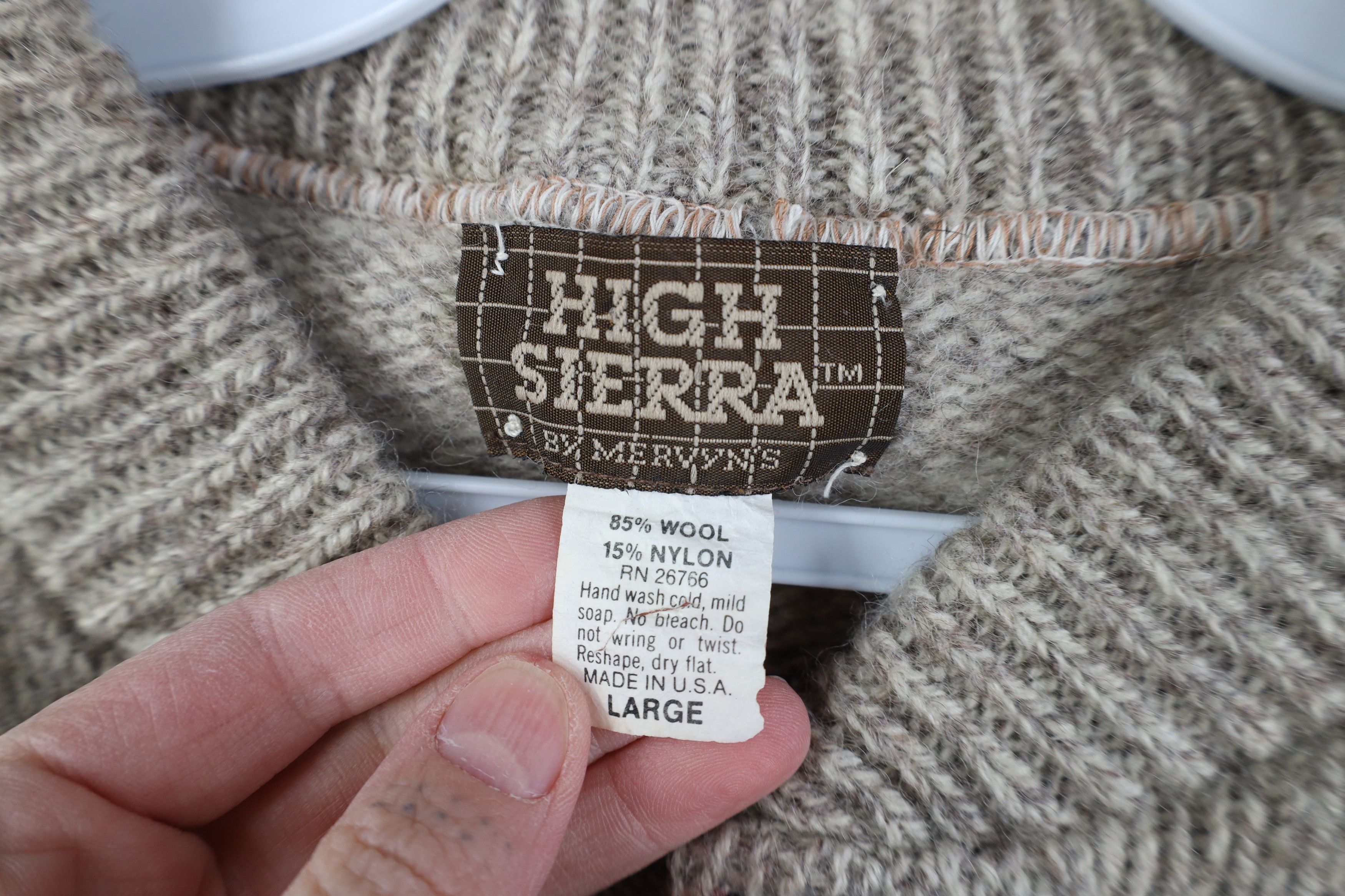 Vintage Vintage 70s Streetwear Blend Knit Striped Henley Sweater USA Size L / US 10 / IT 46 - 5 Thumbnail