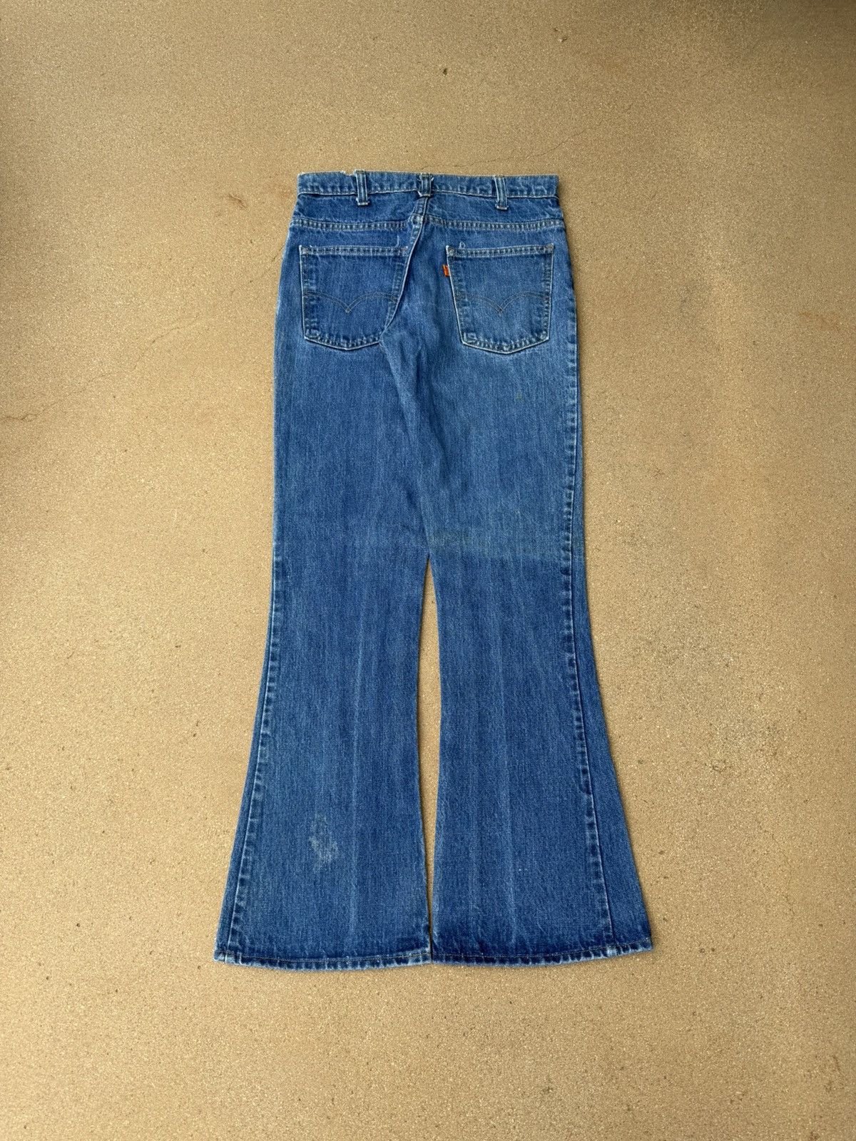 Levi's Vtg 70’s Levi’s 646 Orange Tab Bellbottom Flare Jeans 30x31 Size US 30 / EU 46 - 2 Thumbnail