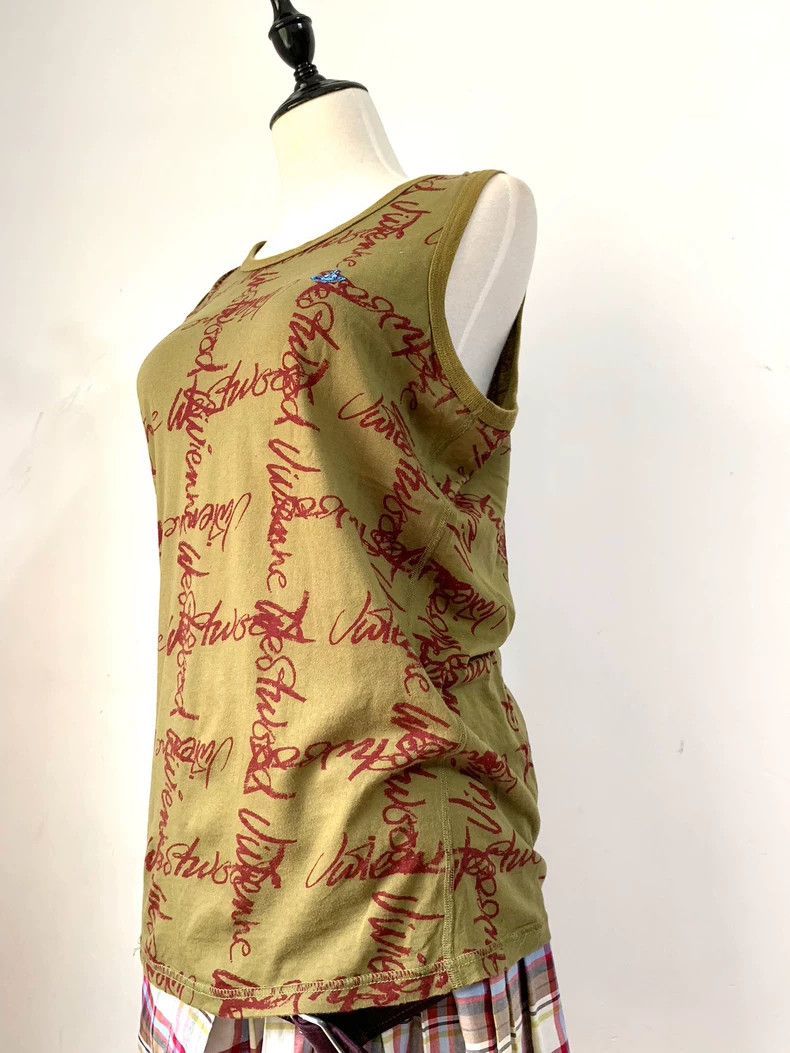 Vivienne Westwood Vivienne Westwood Green full print graffiti vest Size M / US 6-8 / IT 42-44 - 4 Thumbnail