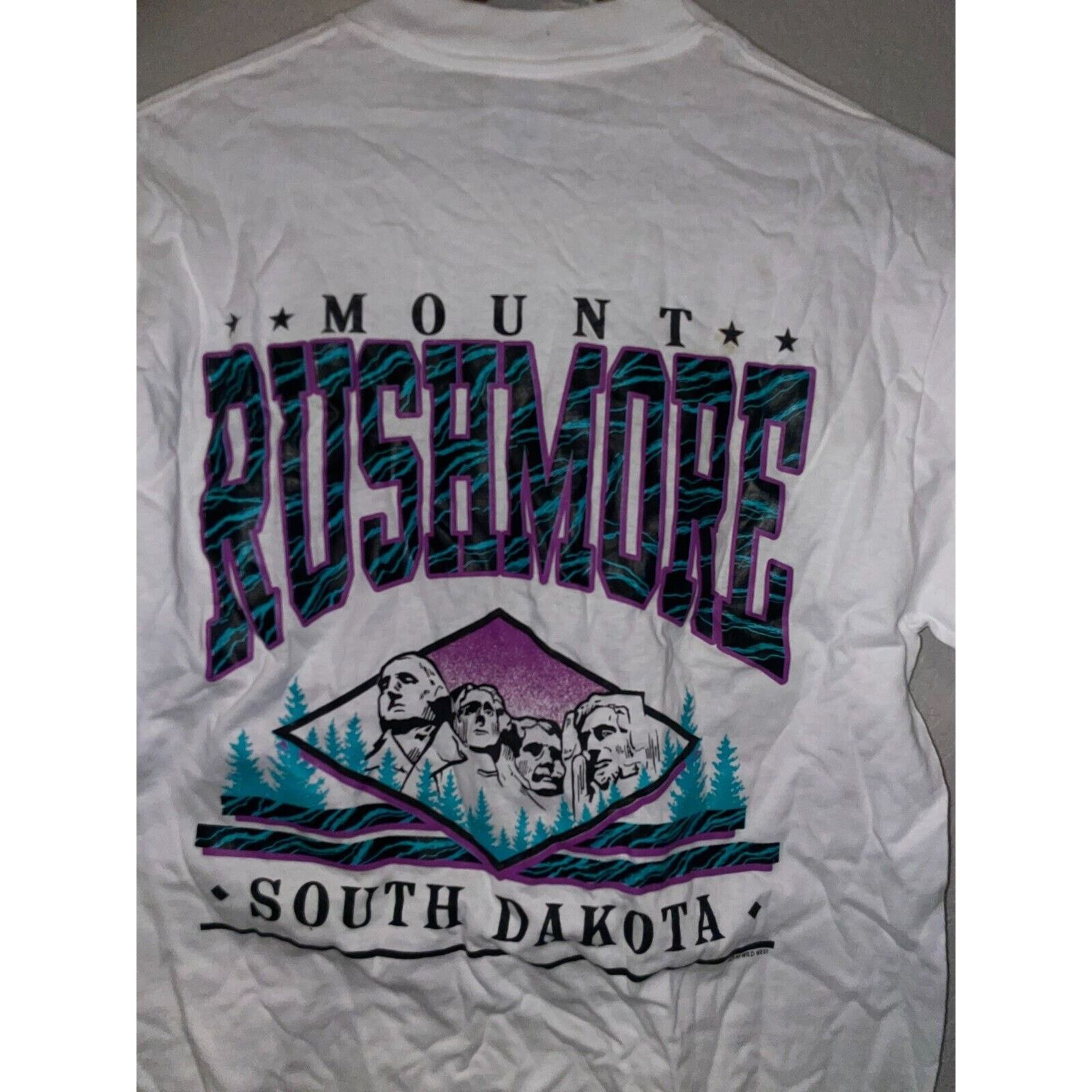 Jerzees Vintage Scotty's Castle Mouth Rushmore Misprint White M Tee Size US M / EU 48-50 / 2 - 10 Thumbnail