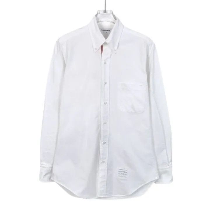 Thom Browne Thom Browne Cotton Long Sleeve Shirt for Unisex 0079 Size US S / EU 44-46 / 1 - 1 Thumbnail