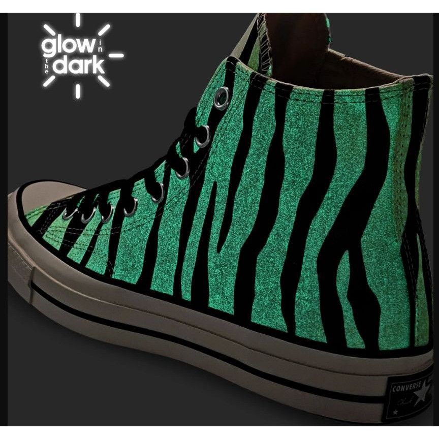 Converse ⭐Converse Chuck 70 Hi Sz 7 Men's Shoes Zebra Print Canvas Gl Size US 7 / EU 40 - 2 Thumbnail