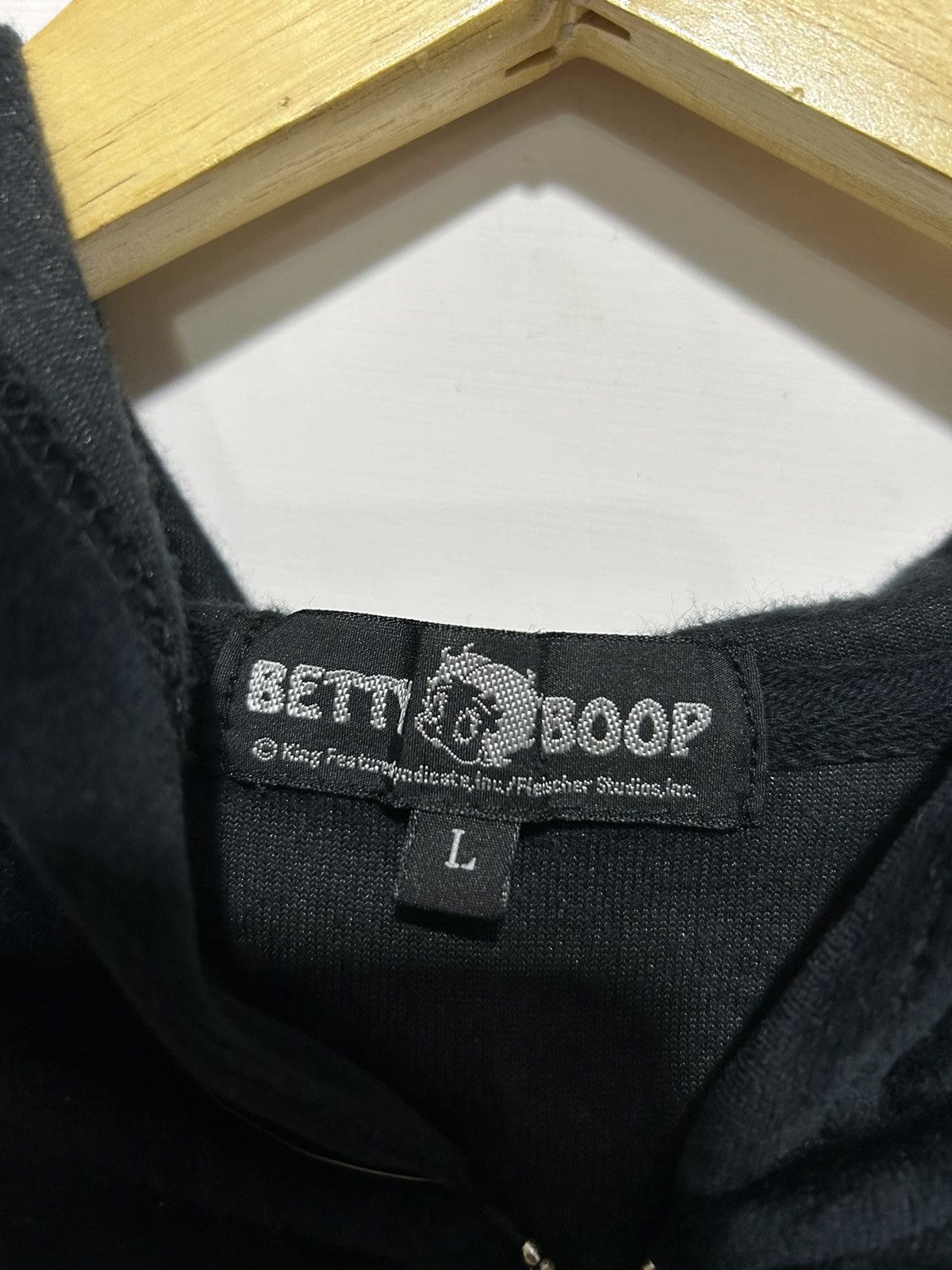Anime × Cartoon Network × Vintage Vintage Betty Boop Zipper Hoodie Velvet Size US L / EU 52-54 / 3 - 6 Thumbnail