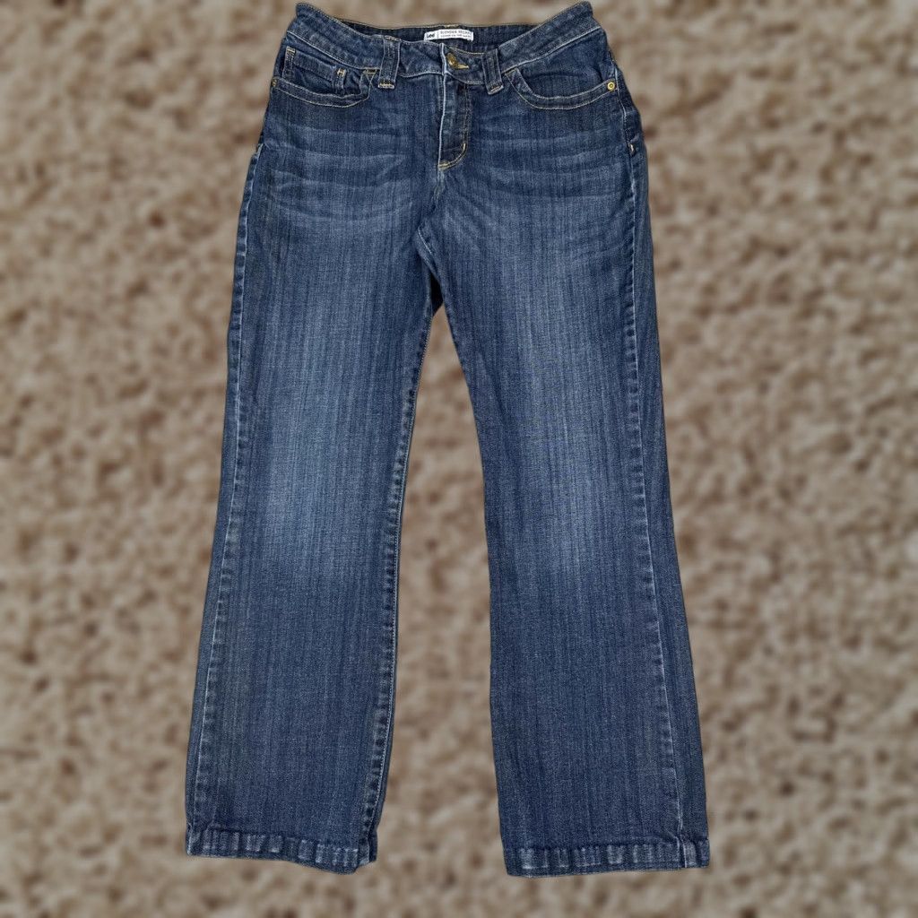 Lee LEE Jeans Slender Secret Straight Womens 8 Short Medium Wash Blue Stretch 28x28 Variety 5-Pocket Denim Regular Rise Mid 90s Womens Size 30" / US 8 / IT 44 - 1 Thumbnail
