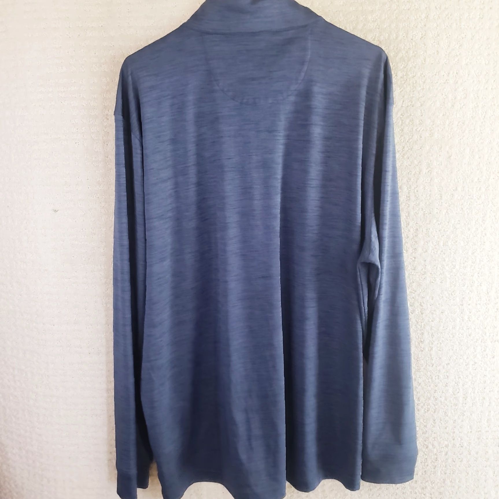 Vintage Greg Norman 1/4 Zip Pullover Blue Heather Long Sleeve Men's XXL Performance Activewear Pullover Zip Size US XXL / EU 58 / 5 - 5 Thumbnail