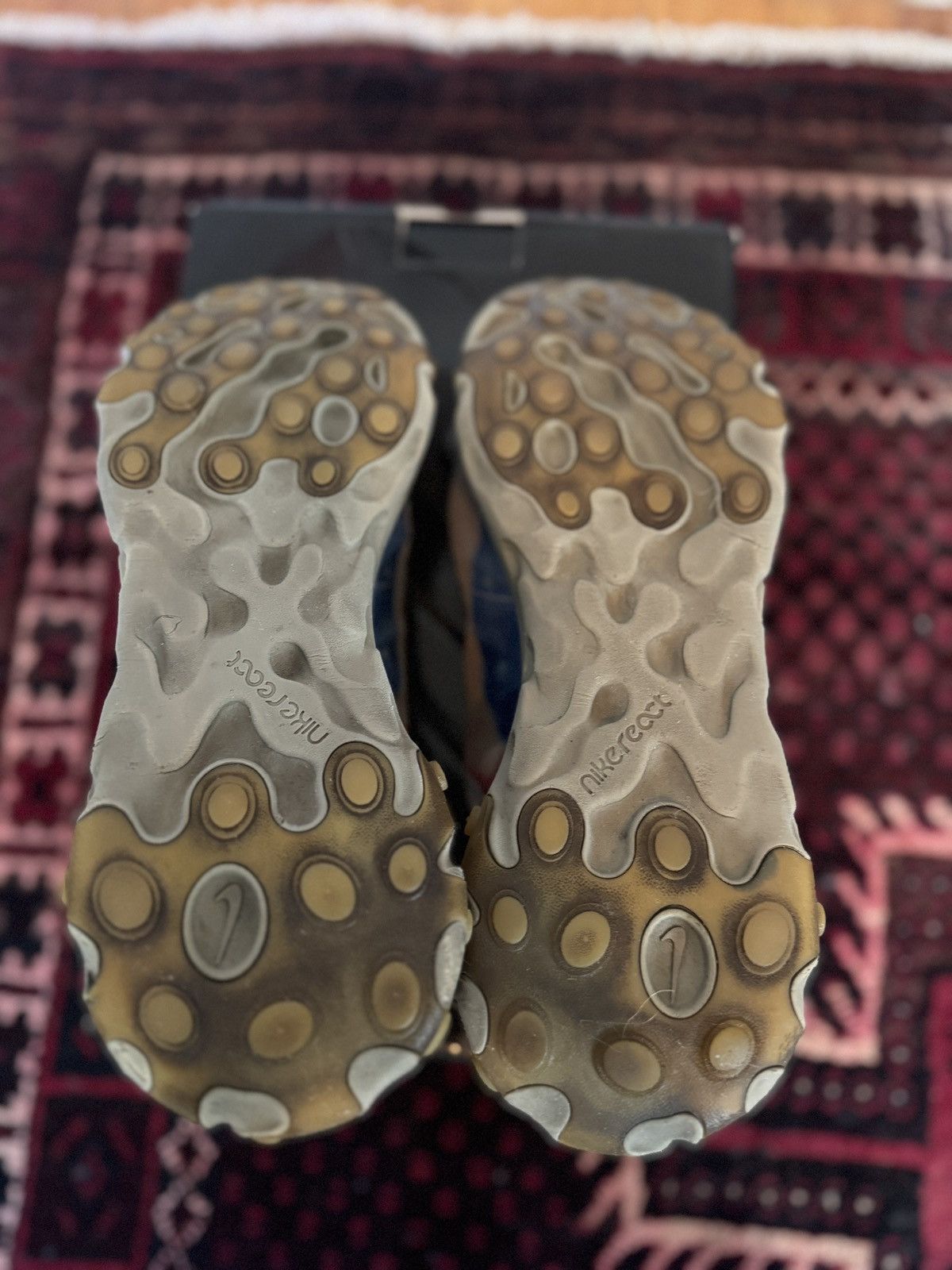 Nike × Undercover React Element 87 in Light Beige Chalk/Signal Blue Size US 11 / EU 44 - 13 Thumbnail