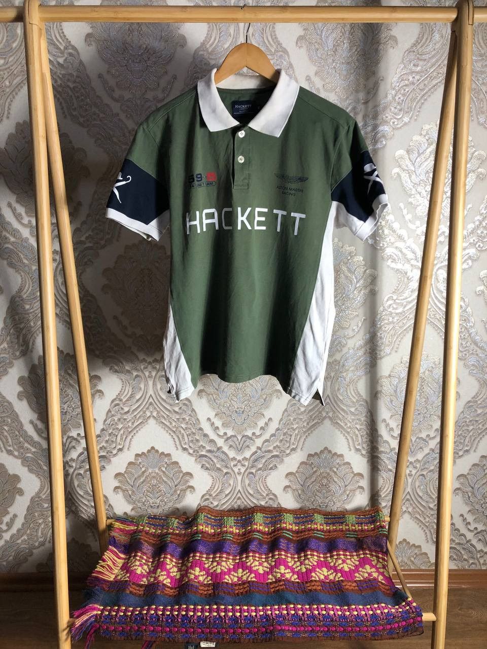 Hackett VINTAGE HACKETT ASTON MARTIN RACING CLASSIC POLO DELUX Y2K Size US XL / EU 56 / 4 - 1 Thumbnail