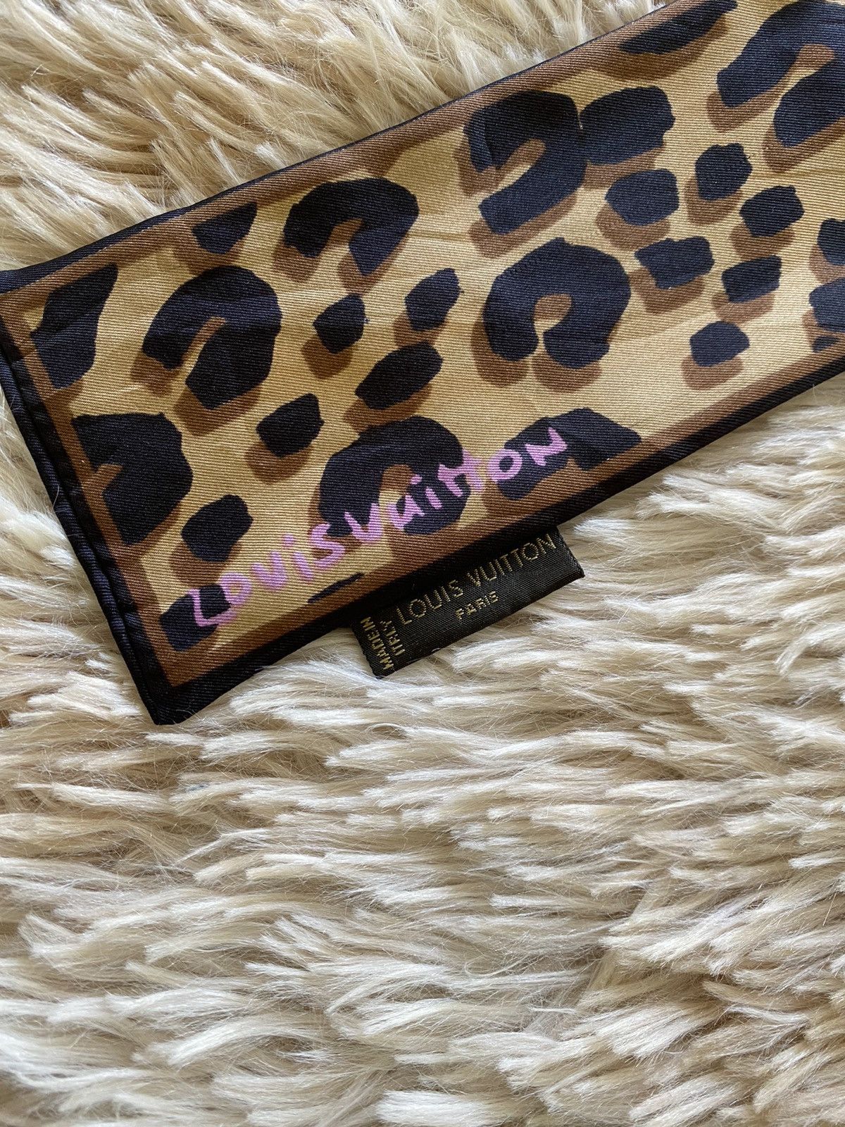 Louis Vuitton × Stephen Sprouse Louis Vuitton x Stephen Sprouse Silk Bandeau Scarf Size ONE SIZE - 3 Thumbnail