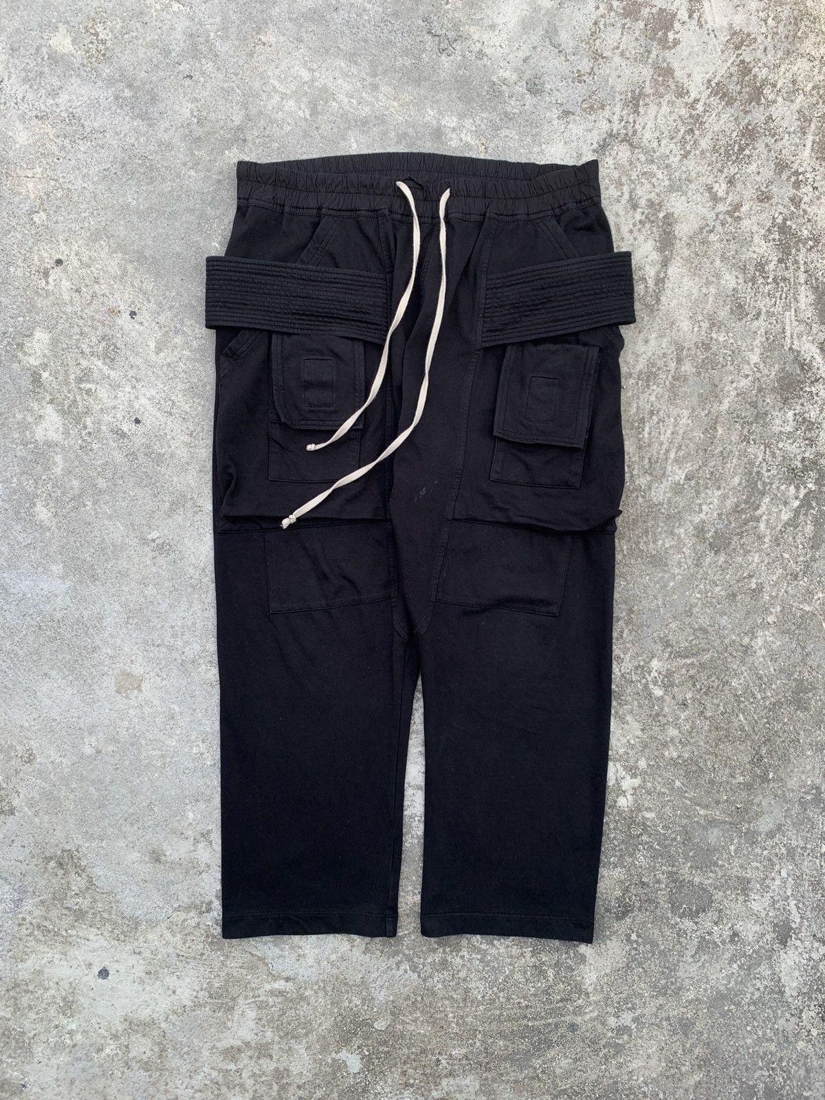 Rick Owens Cropped Creatch Cargo Pants | Grailed