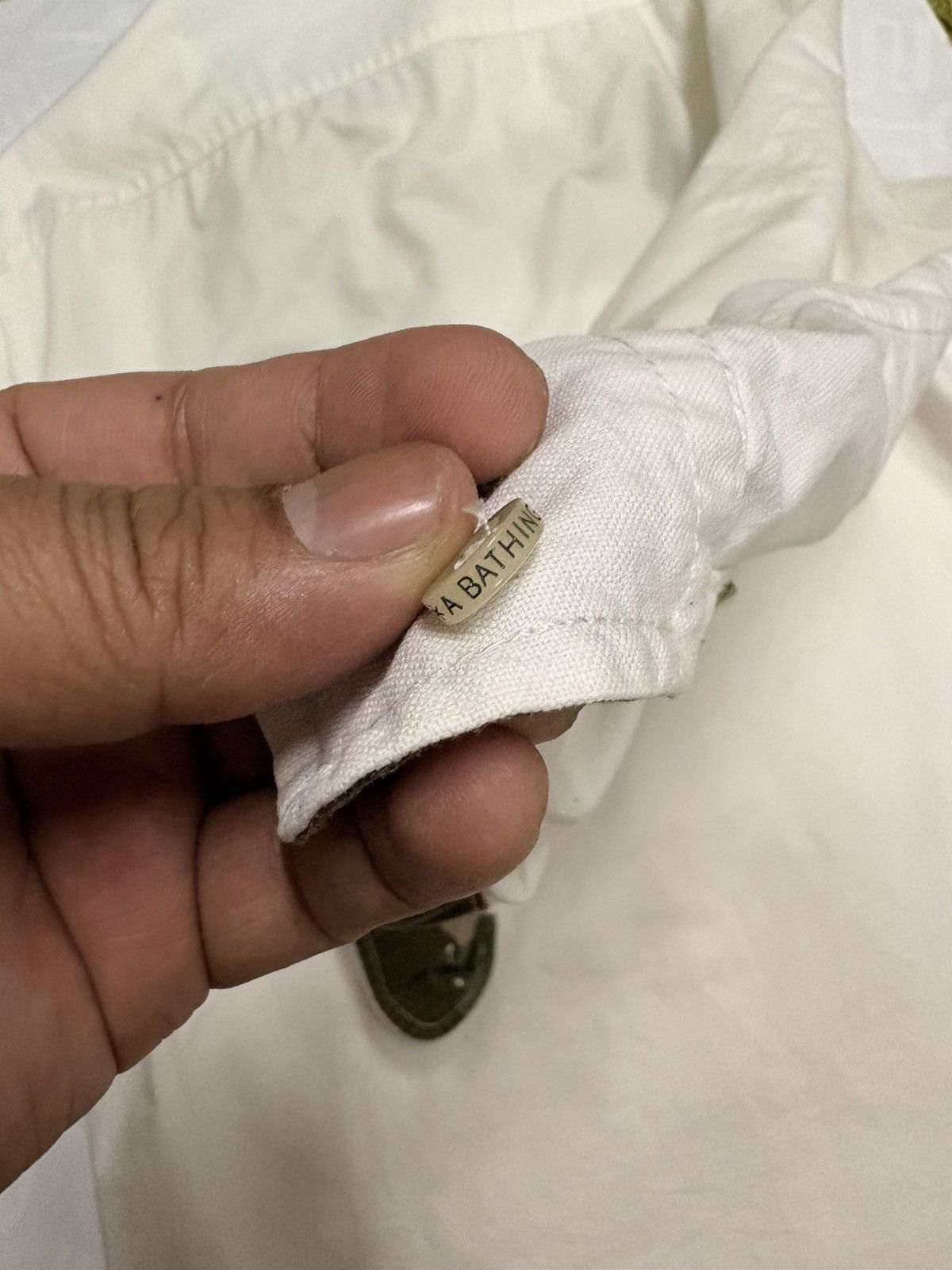 Aape BAPE Camo Logo Oxford Button-Up Shirt (White) Size US L / EU 52-54 / 3 - 9 Thumbnail