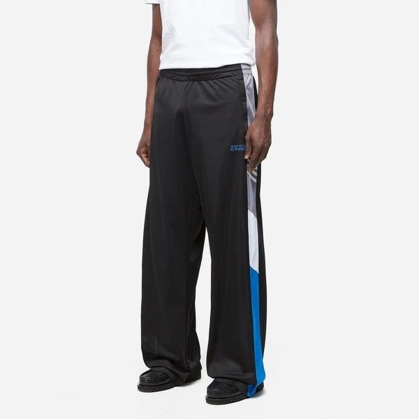 Martine Rose ($545) SS24 Wide Leg Flare Black/Grey/Blue Paneled Trackpant Size US 30 / EU 46 - 2 Thumbnail