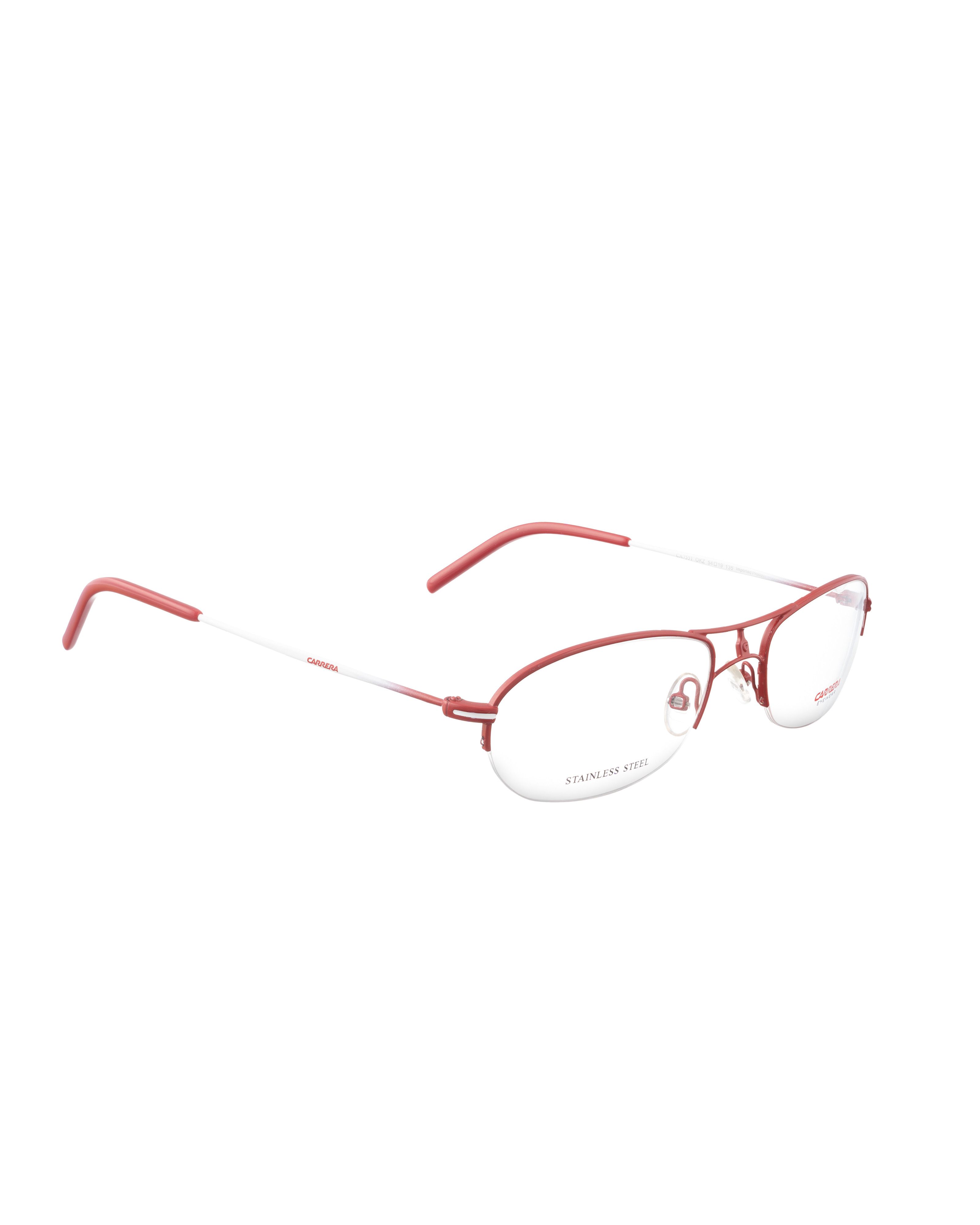 Carrera × Vintage Carrera '90s Red & White Half-Rim Glasses Size ONE SIZE - 3 Thumbnail