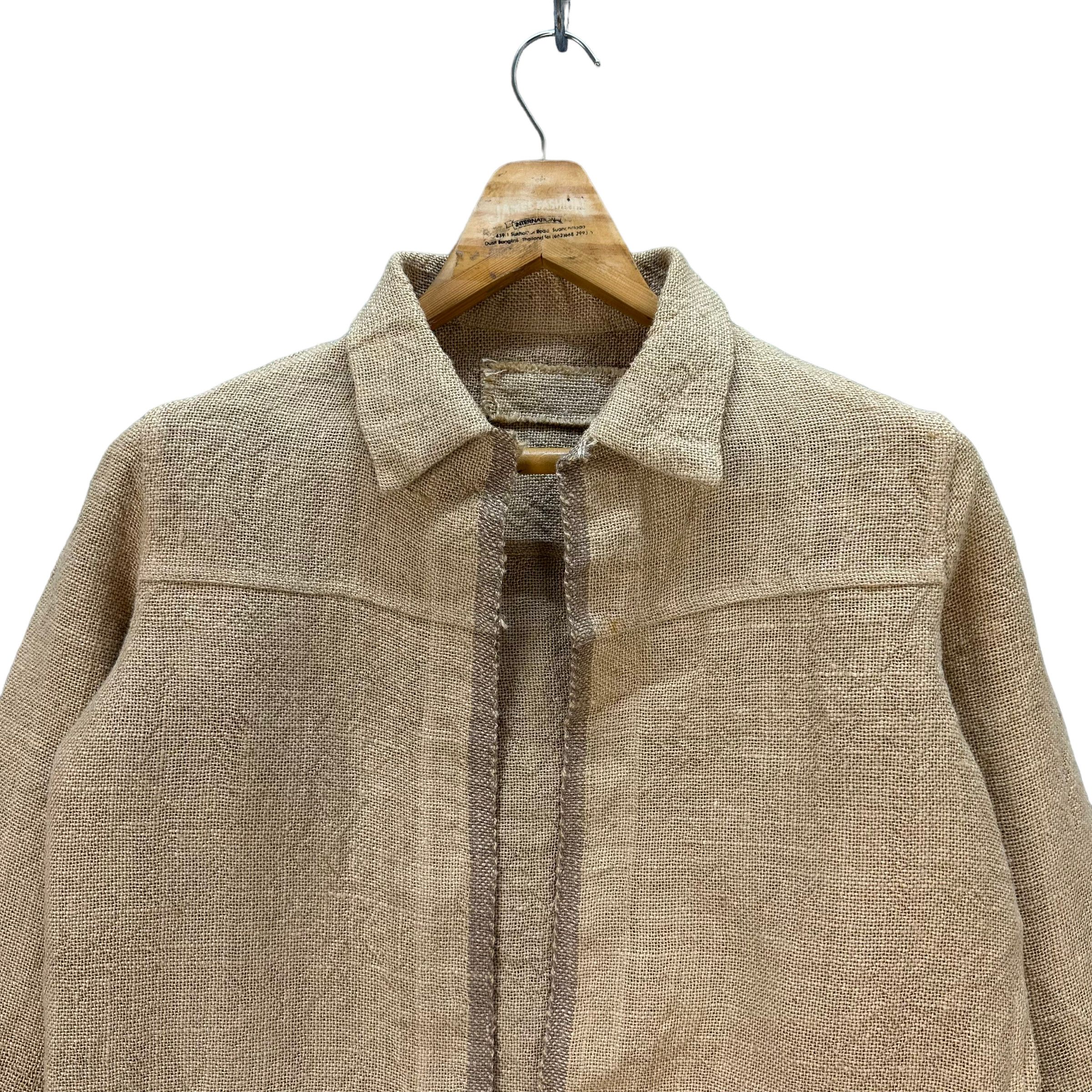 Japanese Brand RARE🔥 BUTTON LESS KENAF JACKET #7937-191 Size M / US 6-8 / IT 42-44 - 2 Thumbnail