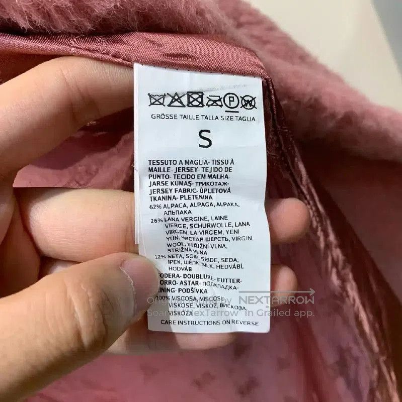 Max Mara MaxMara Pink Alpaca Wool Women's Coat . Size S / US 4 / IT 40 - 4 Thumbnail