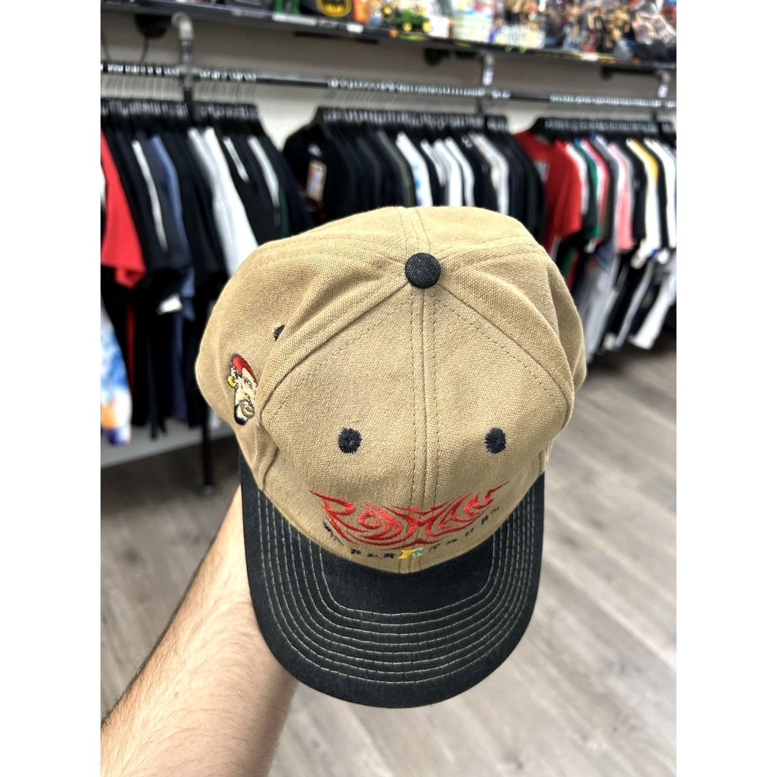 Vintage VINTAGE Dennis Rodman MTV World Tour Tattoo Logo Hat Rodman Rare Needs Repair 96 Medical? Size ONE SIZE - 5 Thumbnail