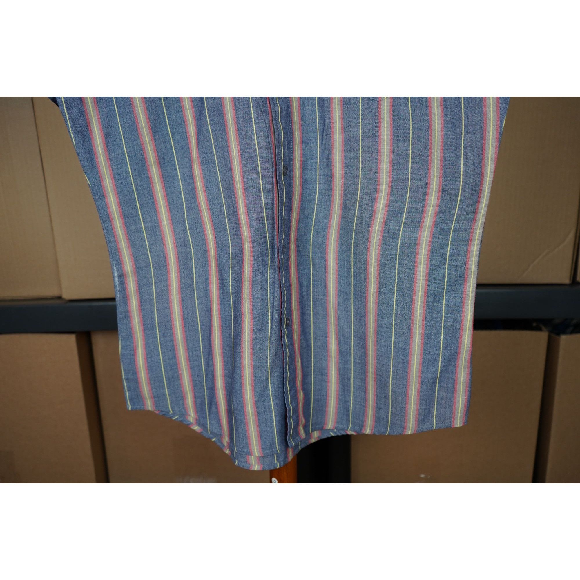 Vintage 90s Bluestone Stripes Short Sleeve Men's M #350 Size US M / EU 48-50 / 2 - 4 Thumbnail