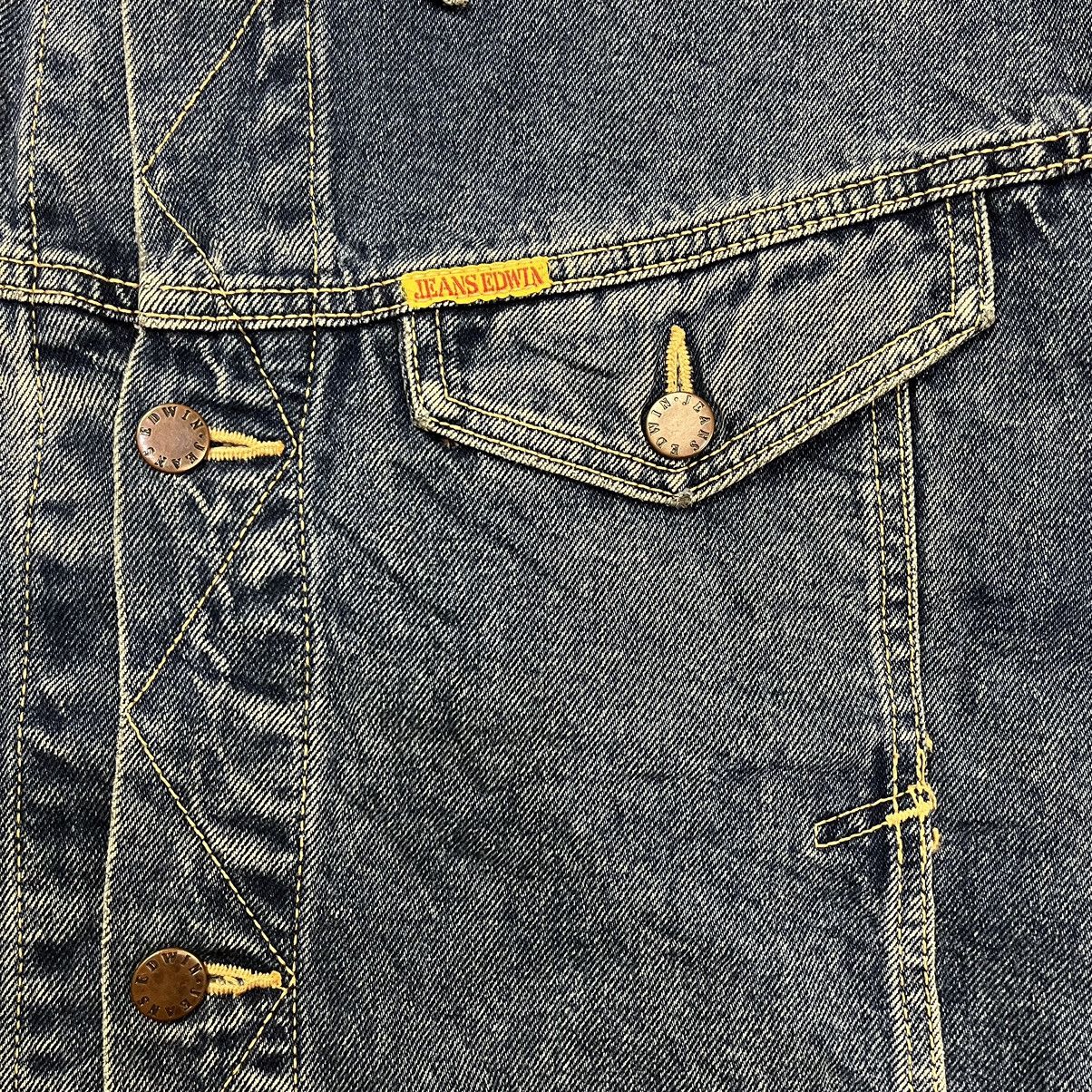Edwin × Japanese Brand × Vintage Vintage 90s Edwin oversized denim jacket Size US L / EU 52-54 / 3 - 6 Thumbnail