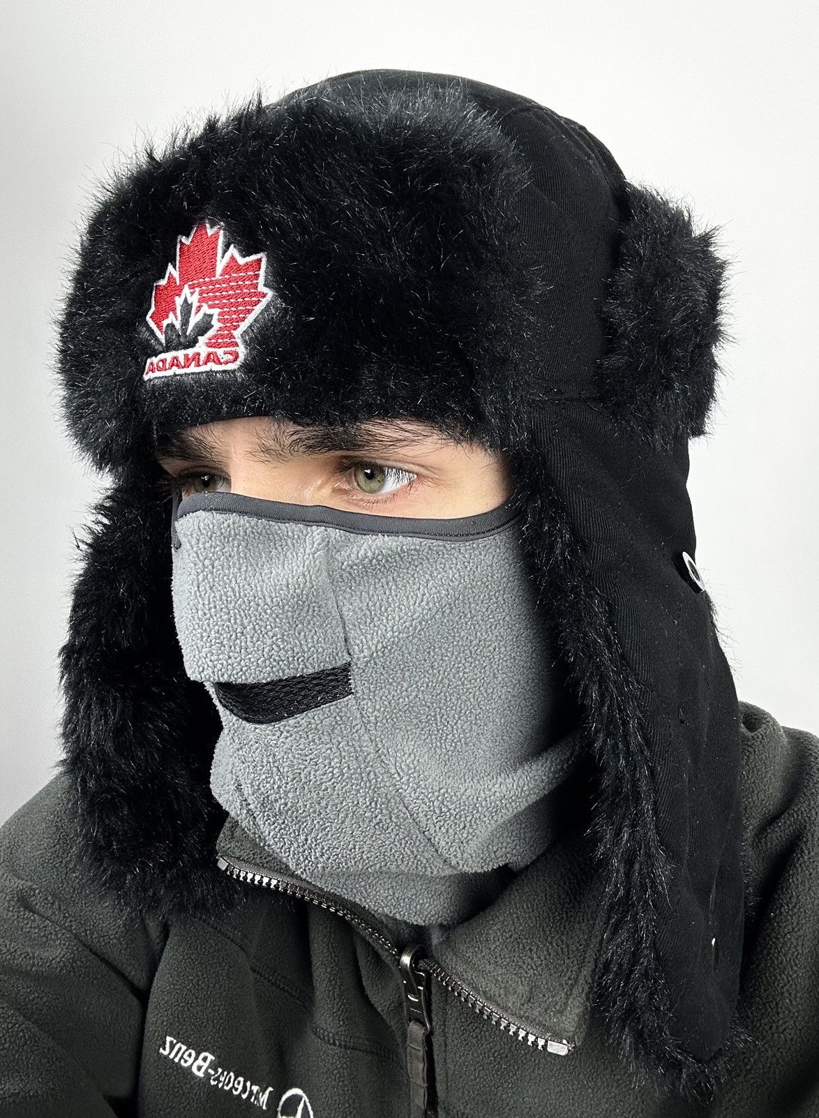 New Era Rare New Era Canada Ushanka Hat Black Vintage Y2K Size ONE SIZE - 4 Thumbnail