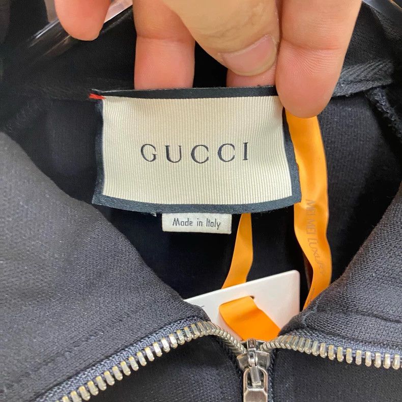 Gucci Gucci Black striped string letter logo jacket 2505-Nextarro Size US M / EU 48-50 / 2 - 3 Thumbnail