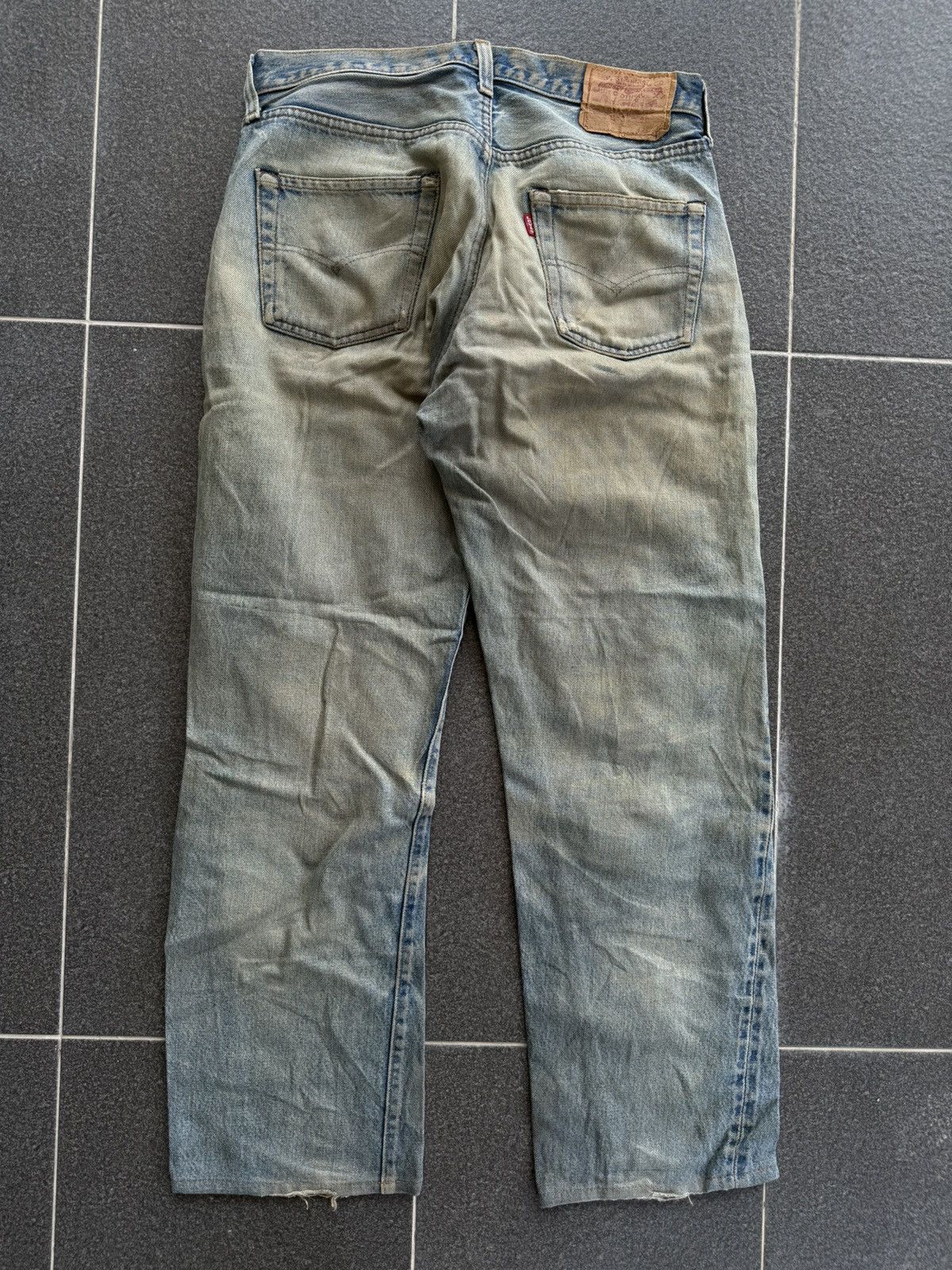 Levi's Vintage 80s Levi's 501 Selvedge Distressed Jeans Kurt Cobain Size US 31 - 12 Thumbnail
