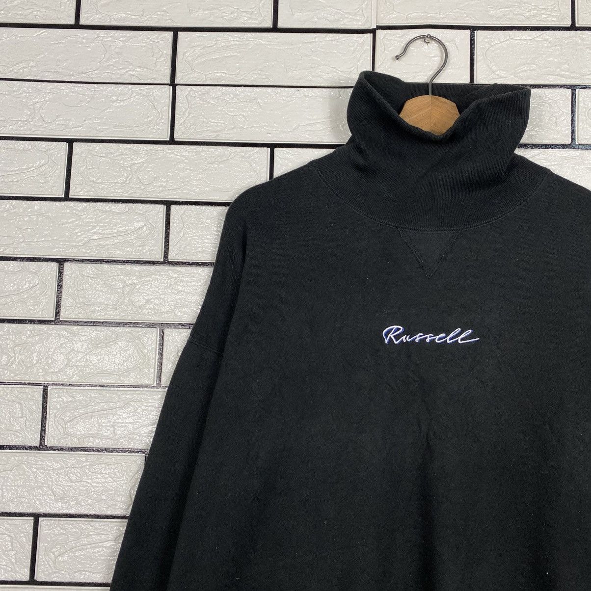 Japanese Brand 📌Vintage Sweatshirt Turtle Neck Russell Athletic Size US M / EU 48-50 / 2 - 8 Thumbnail
