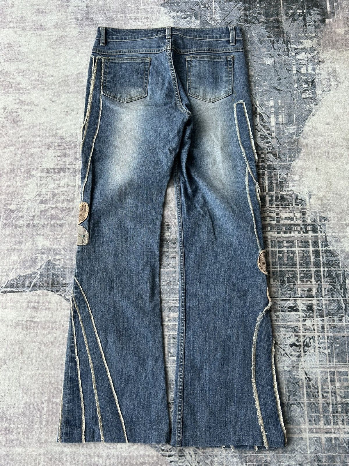 If Six Was Nine Embroidery Flower Flared Pants Size US 29 - 5 Thumbnail