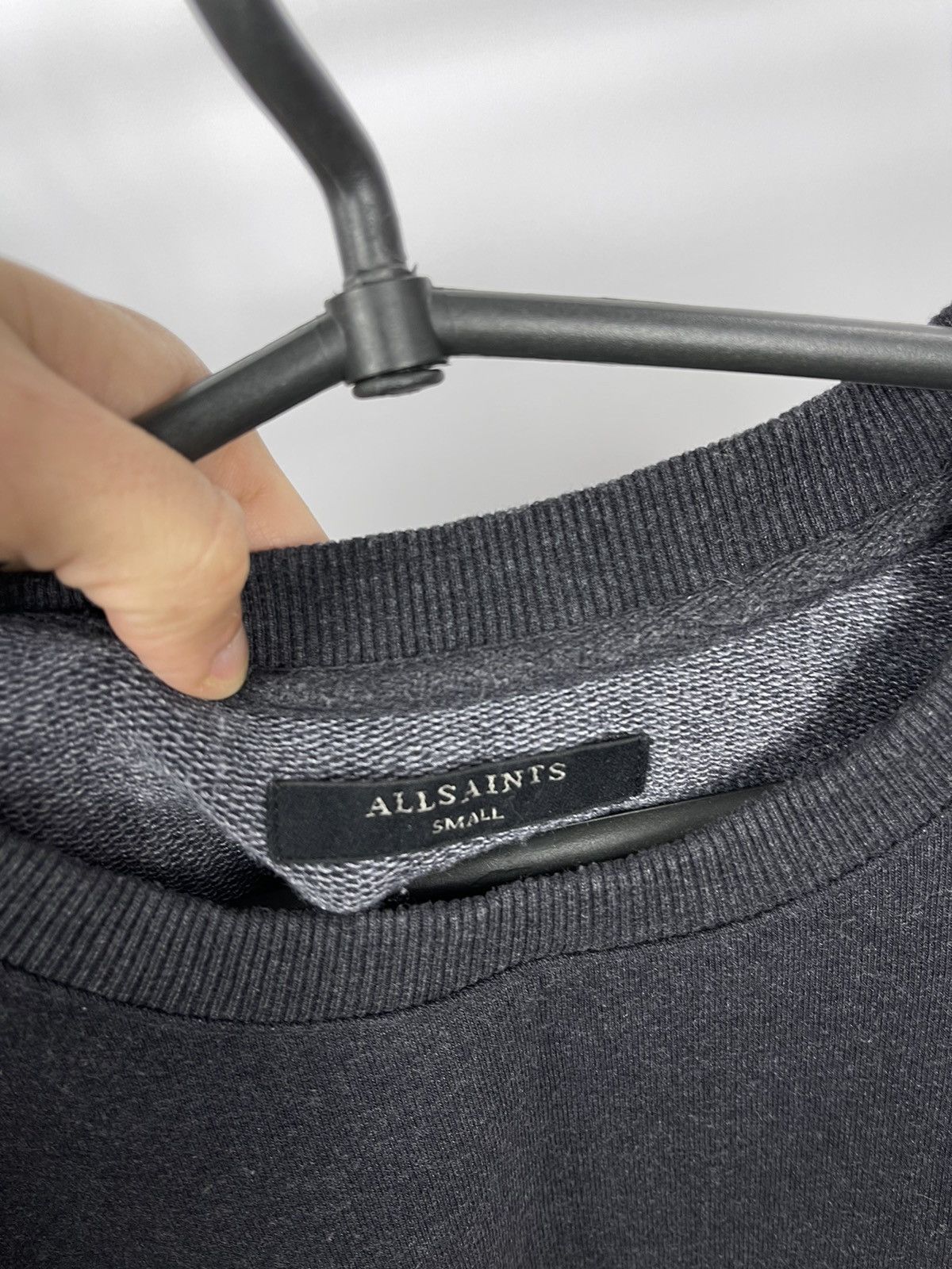 Allsaints AllSaints Sweatshirt Womens Size Small Gray Pullover Flowers Size S / US 4 / IT 40 - 3 Thumbnail