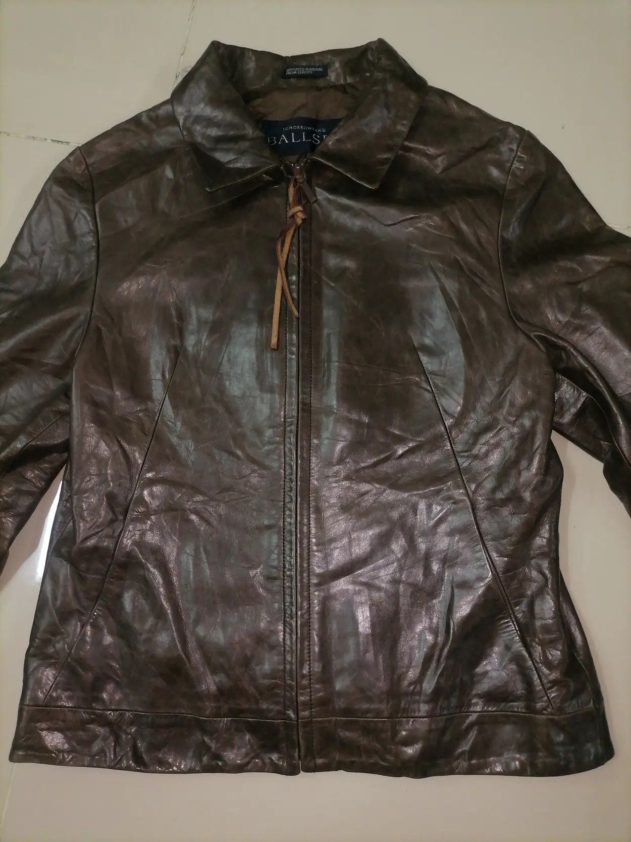14th Addiction × Issey Miyake Vintage Issey Miyake Tomorowland Cowhide Leather Jacket Size US M / EU 48-50 / 2 - 2 Thumbnail