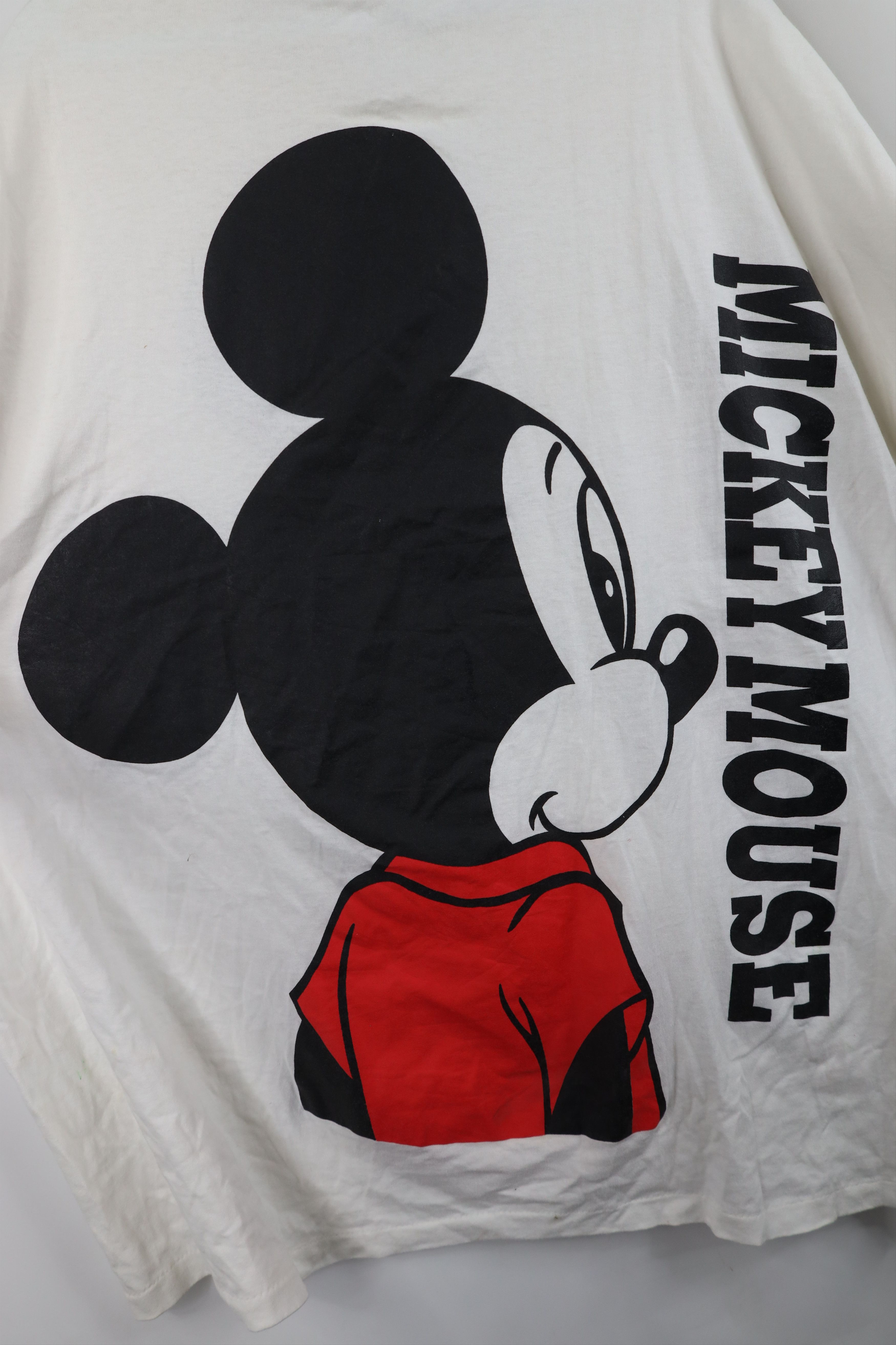 Disney Vintage 90s Disney Big Logo Mickey Mouse T-Shirt White USA Size US XXL / EU 58 / 5 - 12 Thumbnail