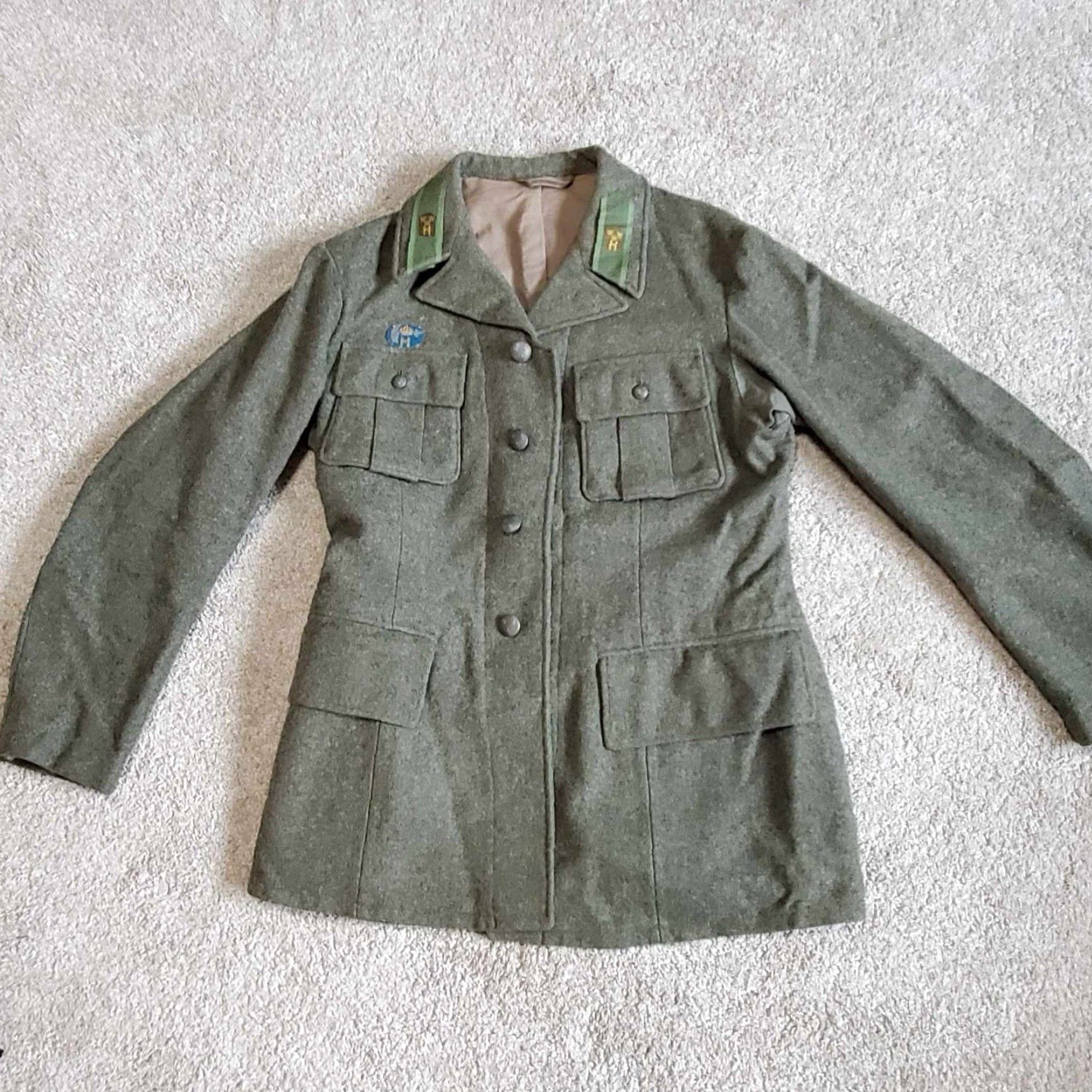 Vintage VINTAGE Ornklader Military Field Jacket Wool Coat M Medium Light Green Mens Wool Military Field Coat Size US M / EU 48-50 / 2 - 7 Thumbnail