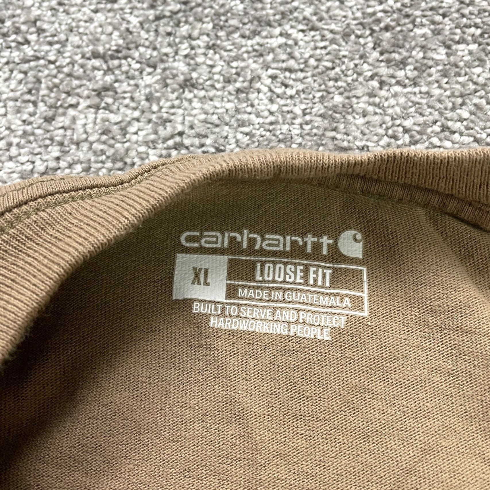 Carhartt Carhartt K87 Loose Fit T-Shirt Mens XL Brown Casual Pocket Tee Outdoor Classic Size US XL / EU 56 / 4 - 4 Thumbnail