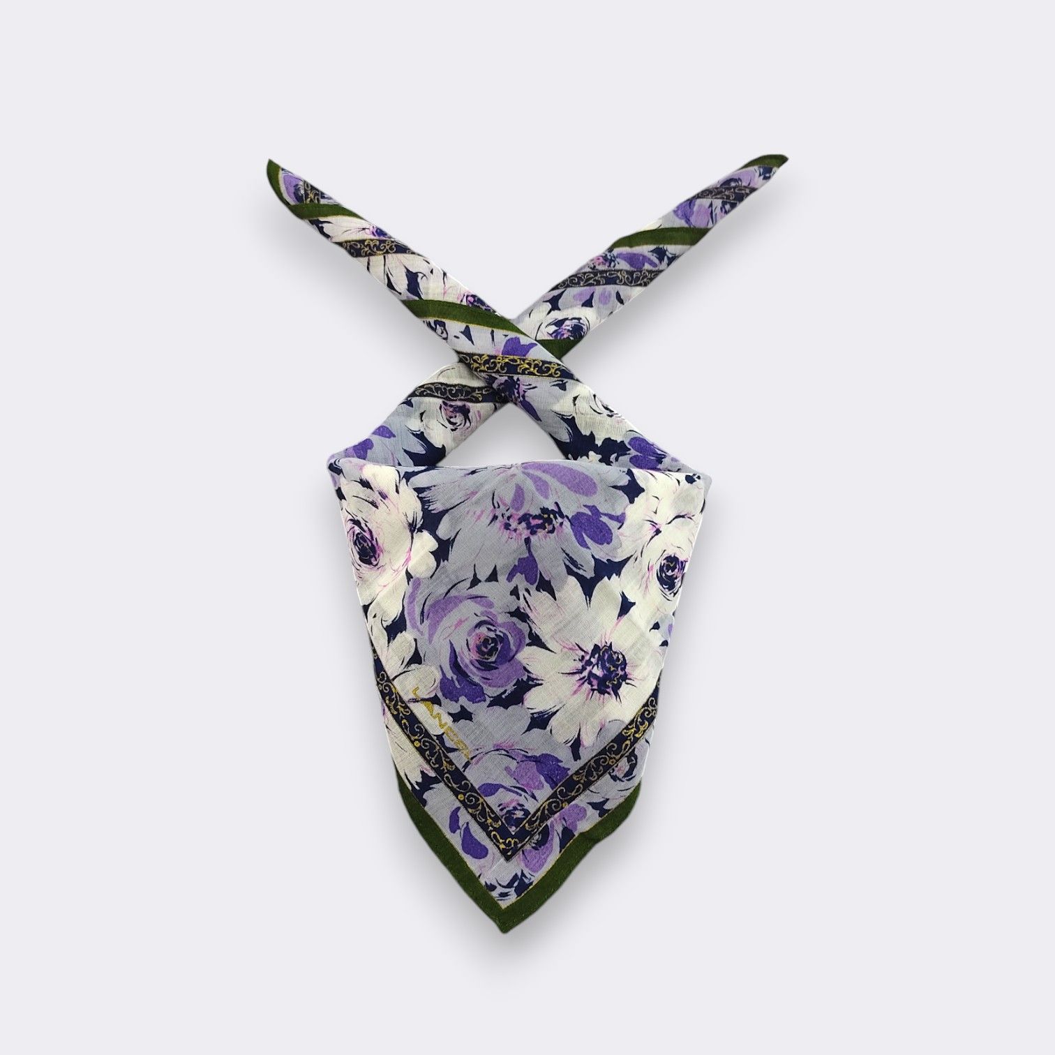 Lancel × Vintage Vintage Lancel Handkerchief Neckerchief Bandana H531H Size ONE SIZE - 1 Thumbnail