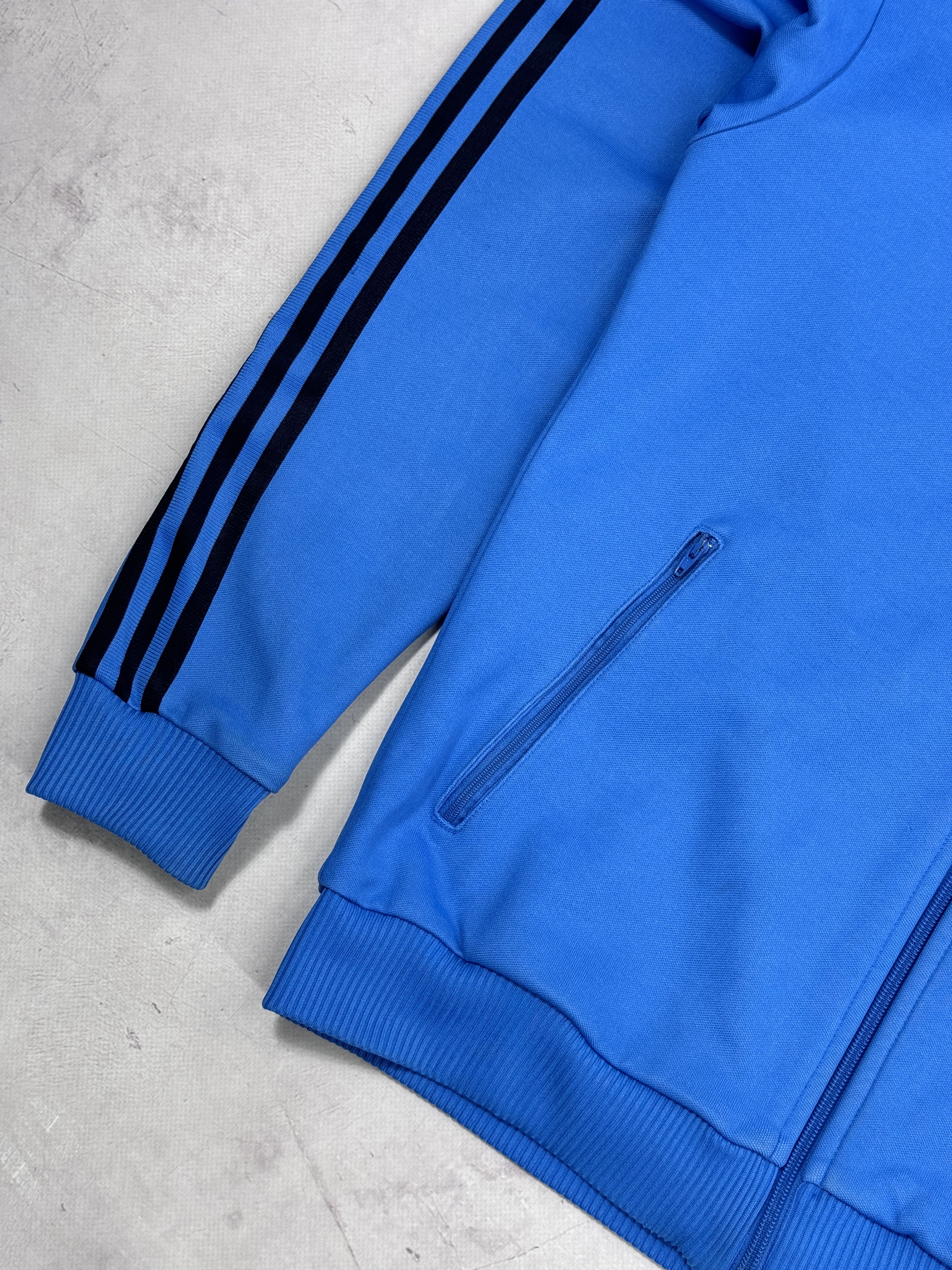 Adidas × Vintage Y2K Adidas Track Jacket Blue & Black Stripes Size US M / EU 48-50 / 2 - 7 Thumbnail