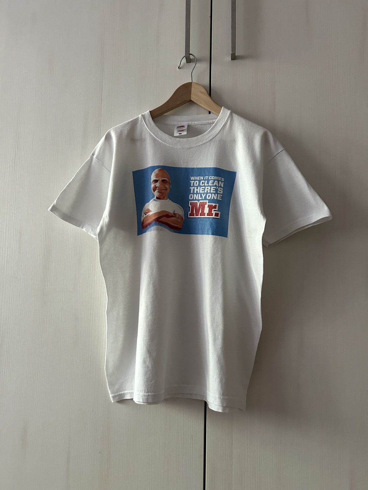 Vintage Vintage Mr.Proper y2k big logo shirt mens Size US L / EU 52-54 / 3 - 1 Thumbnail