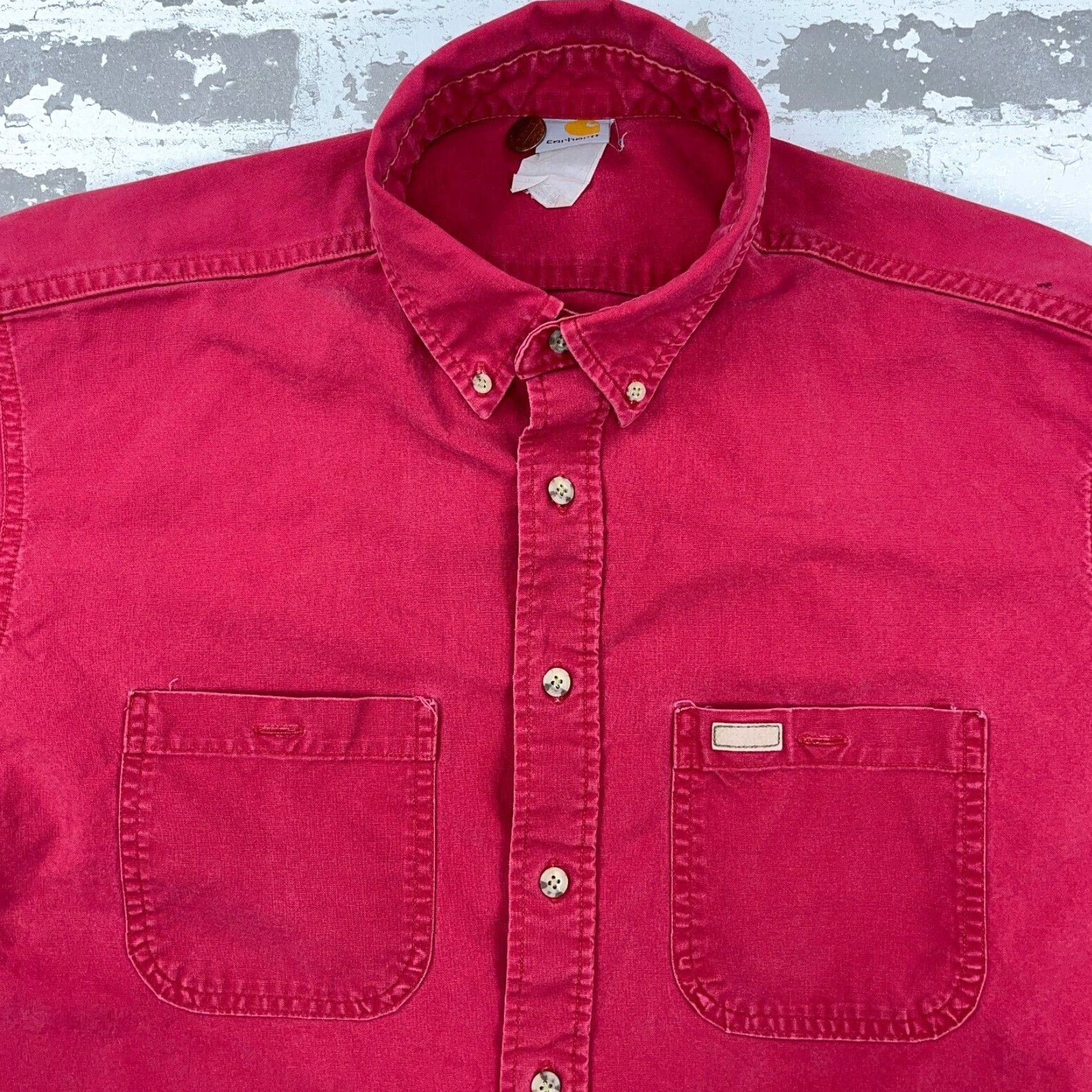 Carhartt Vintage Carhartt Men Red Large Button Up Faded Work Shirt Canvas * User: Vintage Carhartt Men Red Large Button Up Faded Work Shirt Canvas * Size US L / EU 52-54 / 3 - 2 Thumbnail