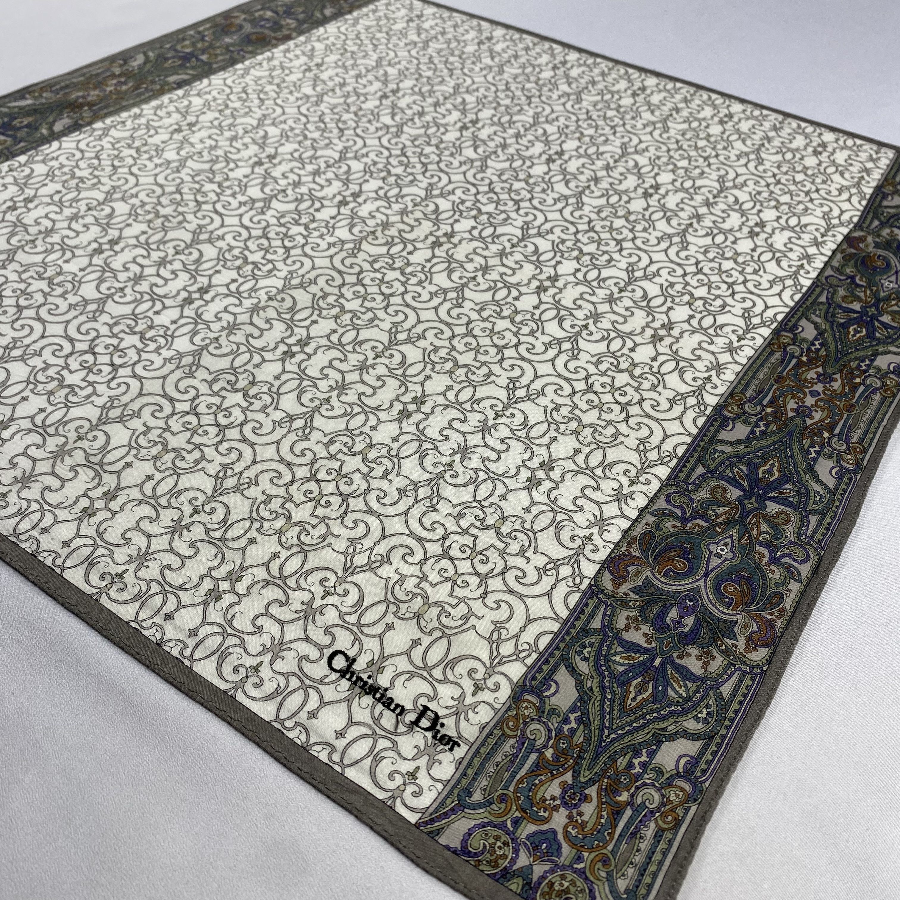 Vintage Christian Dior Monsieur Handkerchief / Neckerchief-P969 Size ONE SIZE - 2 Thumbnail